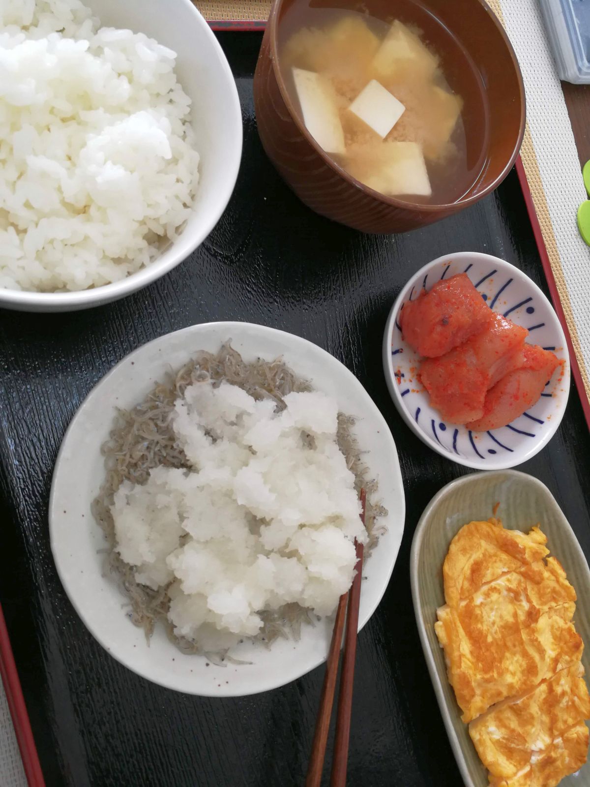 本日の朝食兼昼食