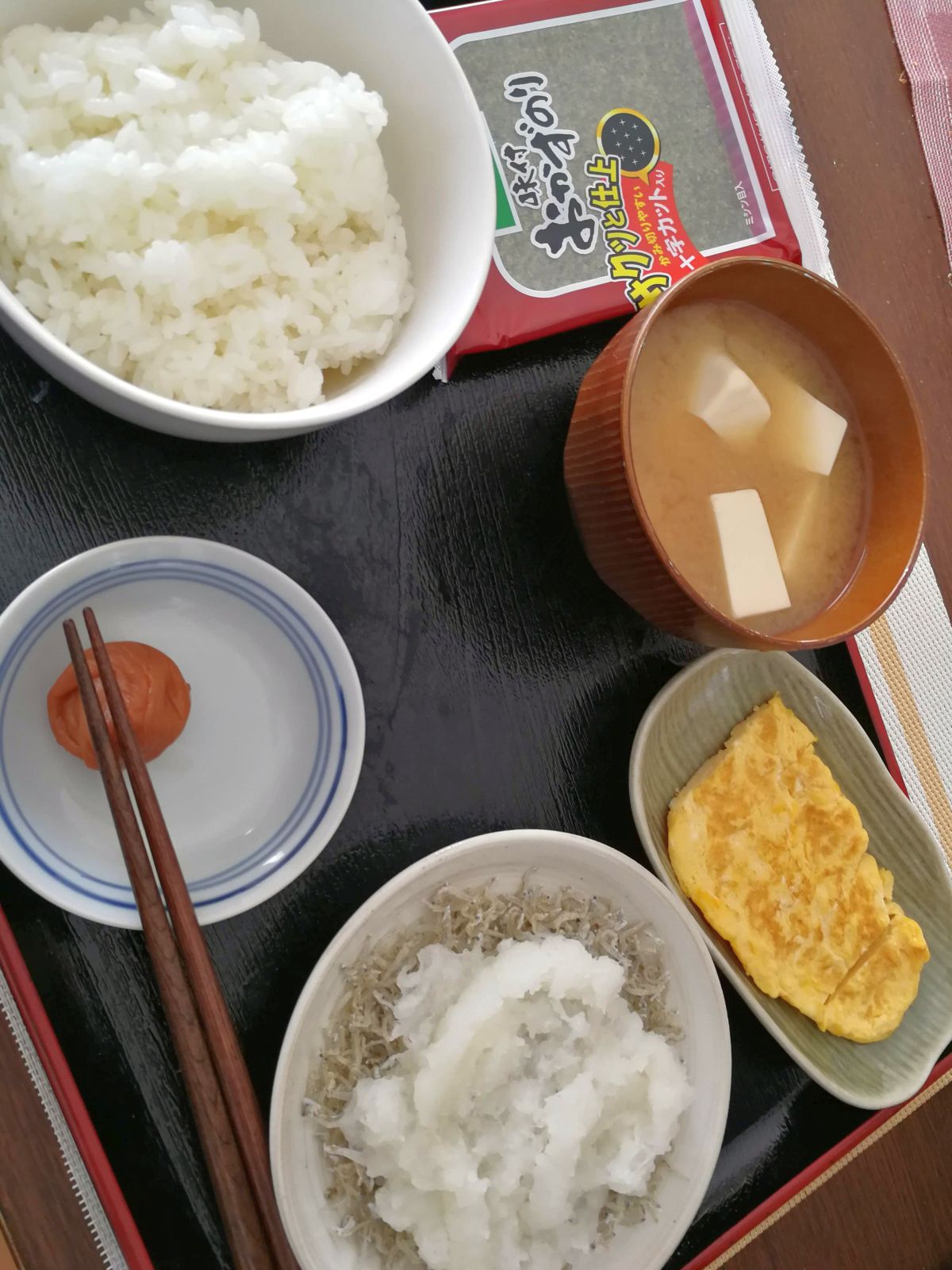 本日の朝食兼昼食