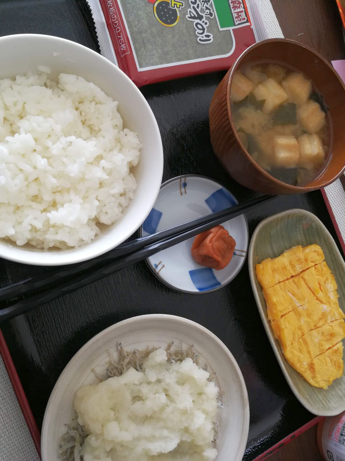 本日の朝食兼昼食