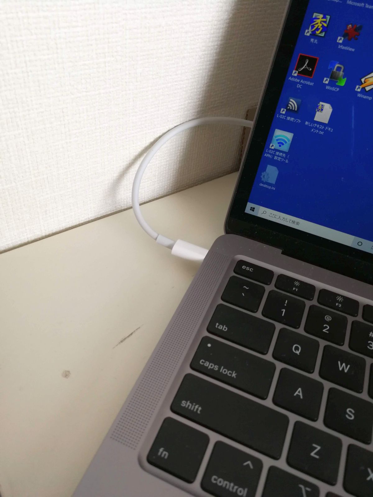 USB-Cのコネクタ