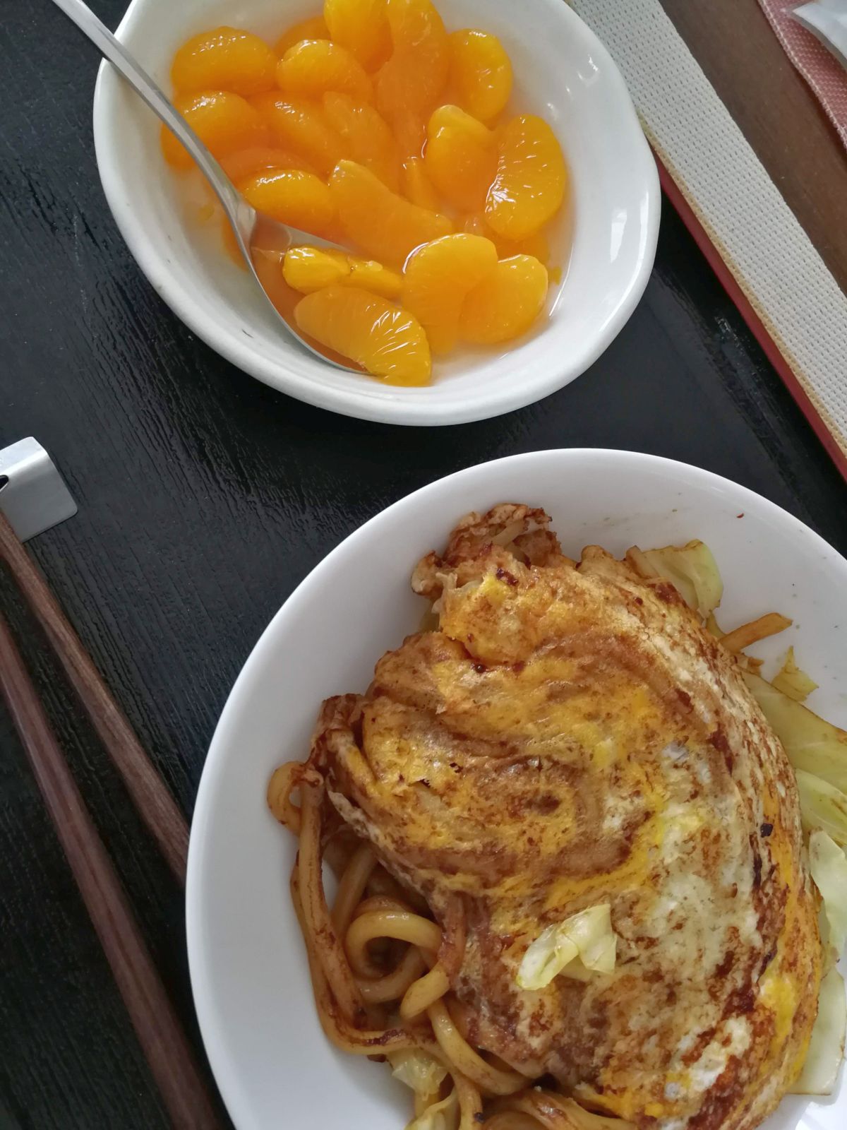 本日の朝食兼昼食