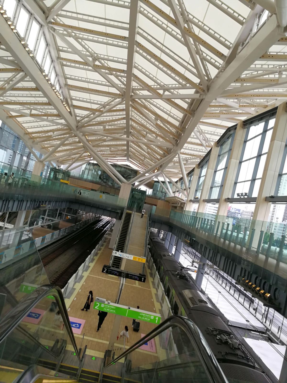 ホーム上からの風景