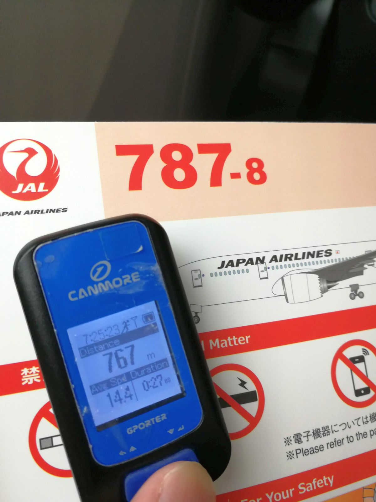 本日のGPSロガー