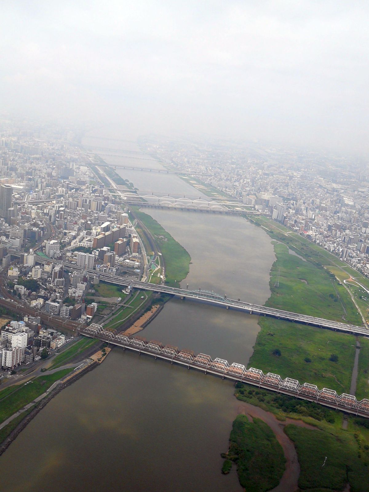 淀川上空