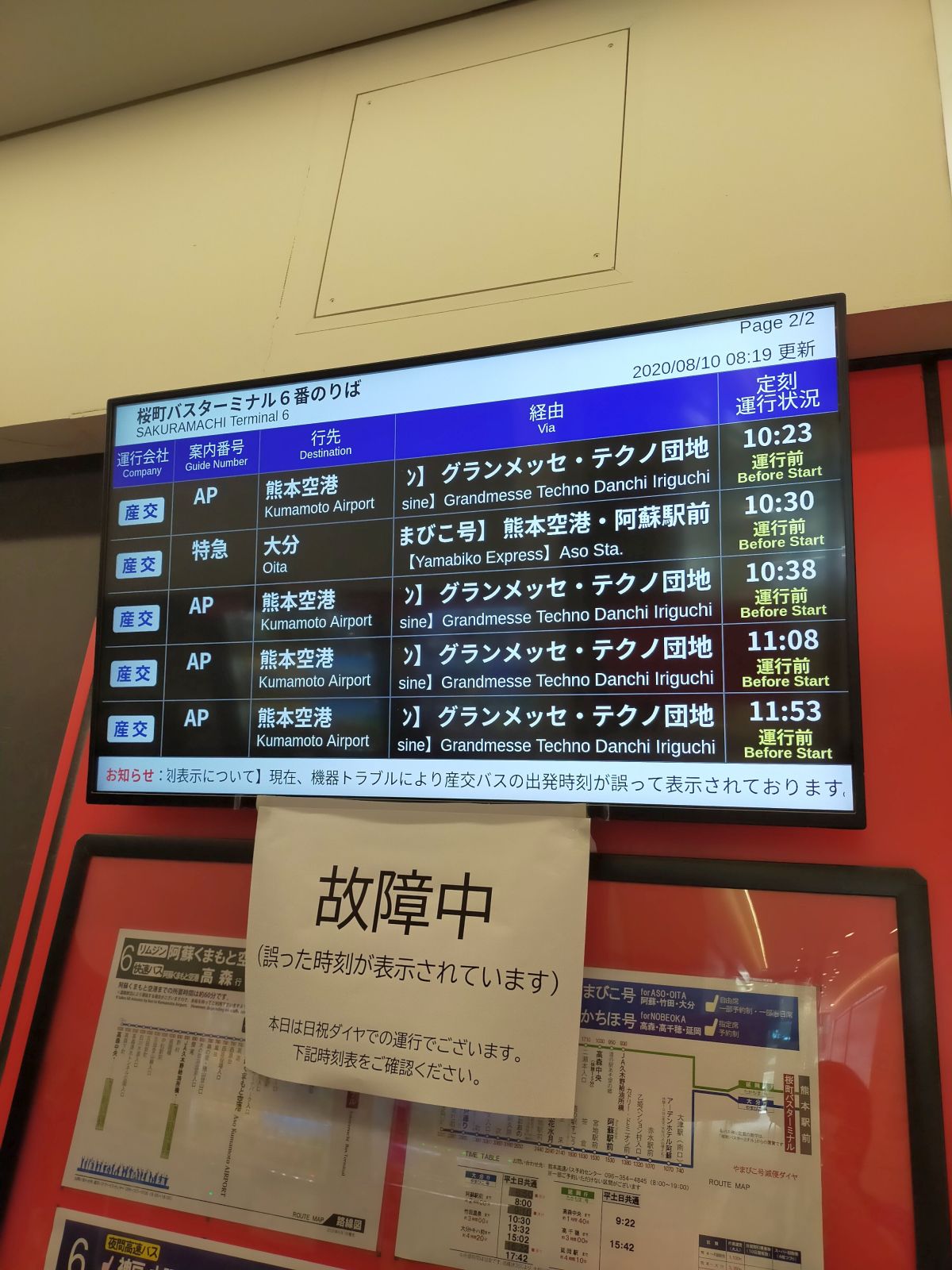 故障中