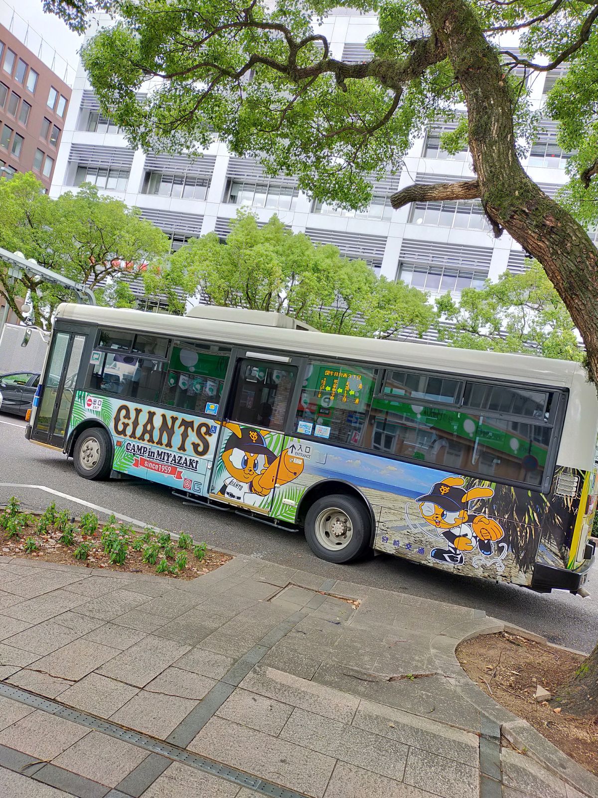 ジャイアンツ塗装バス