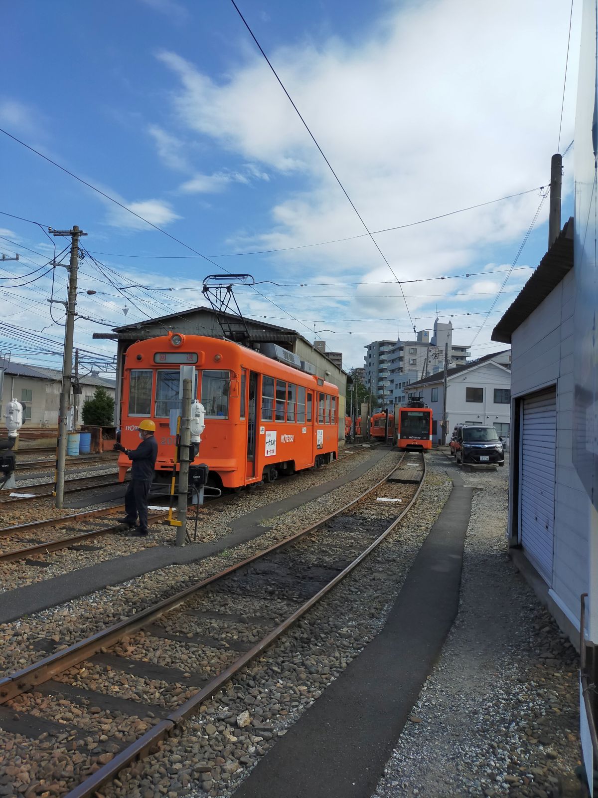伊予鉄の車庫