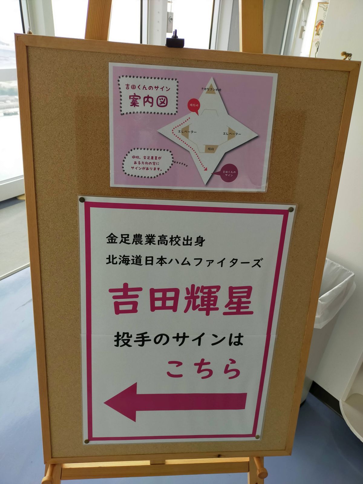 サインはこちら