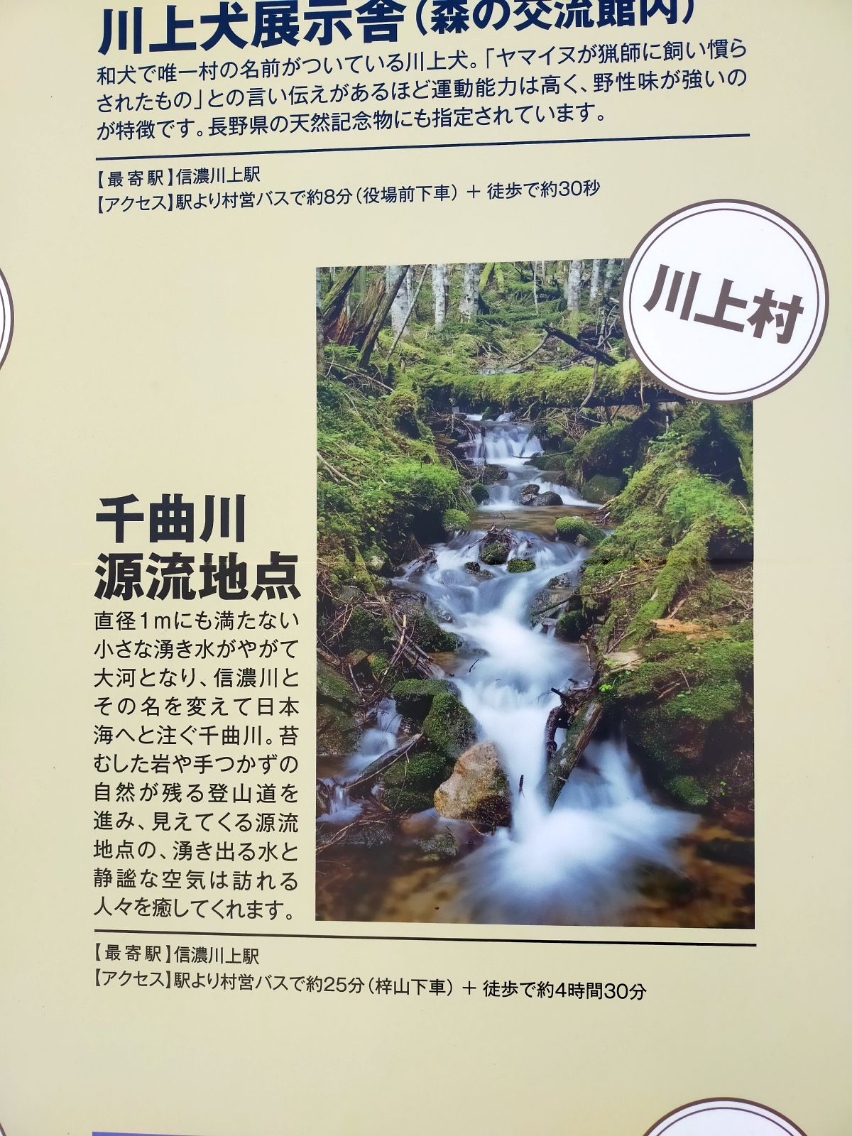 千曲川源流地点
