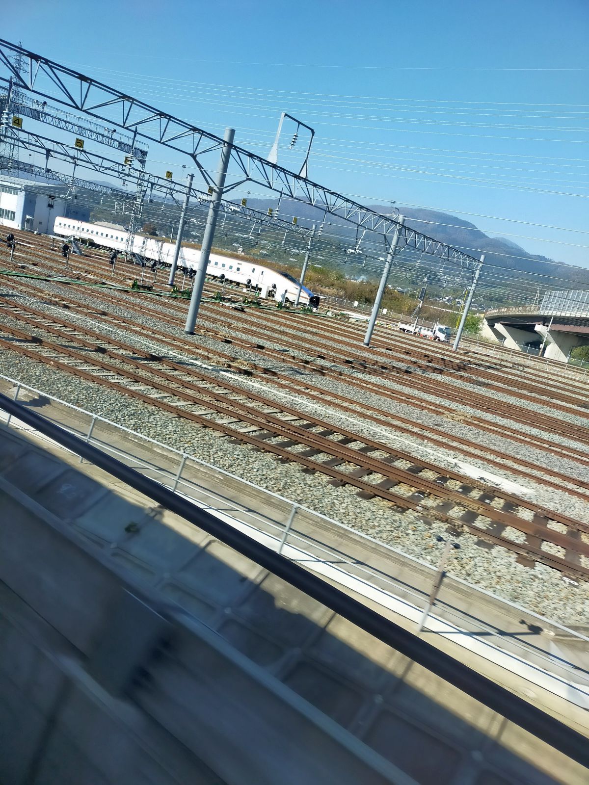 新幹線の車庫