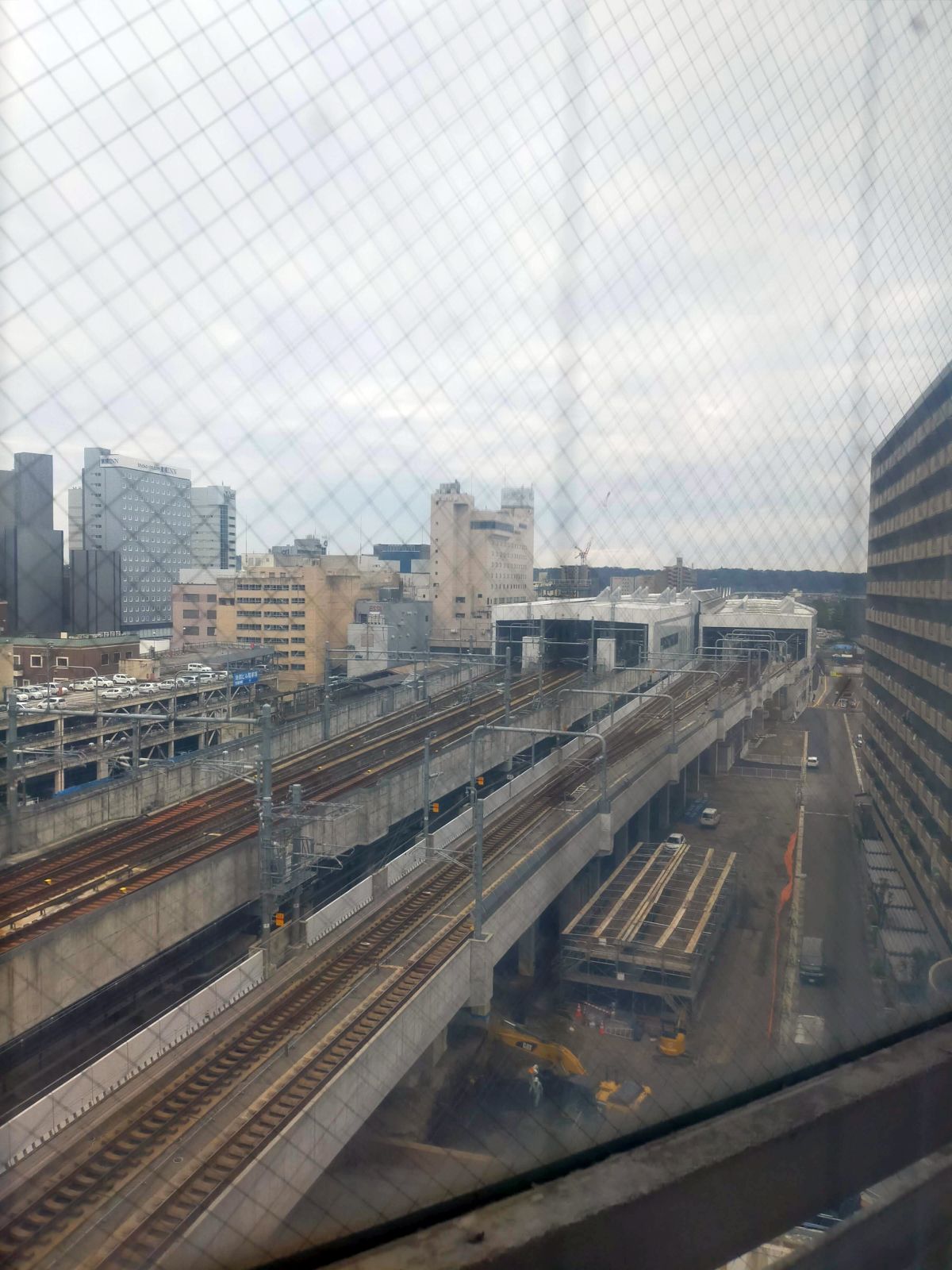 エレベーター内からの風景