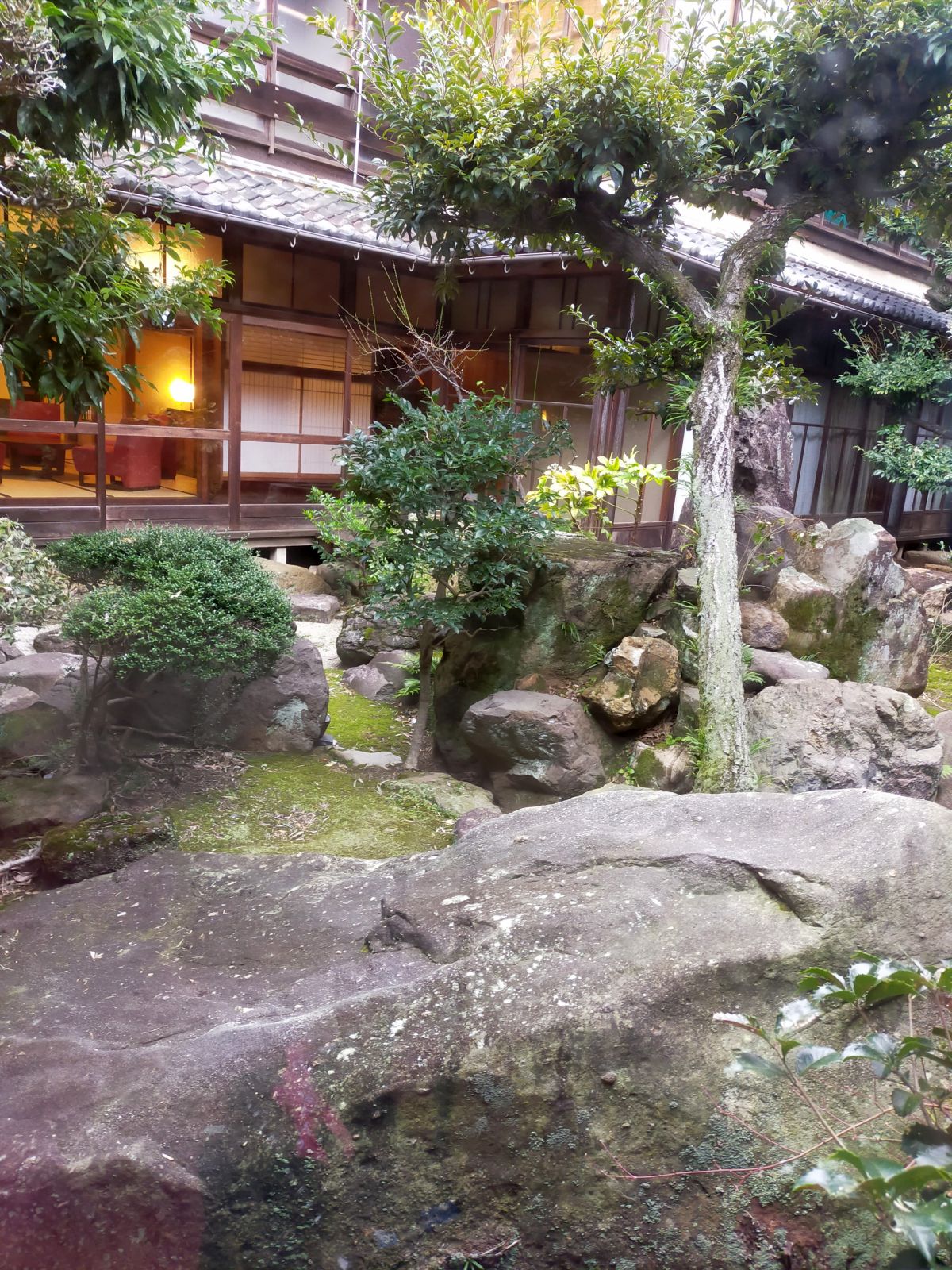 宿の中庭
