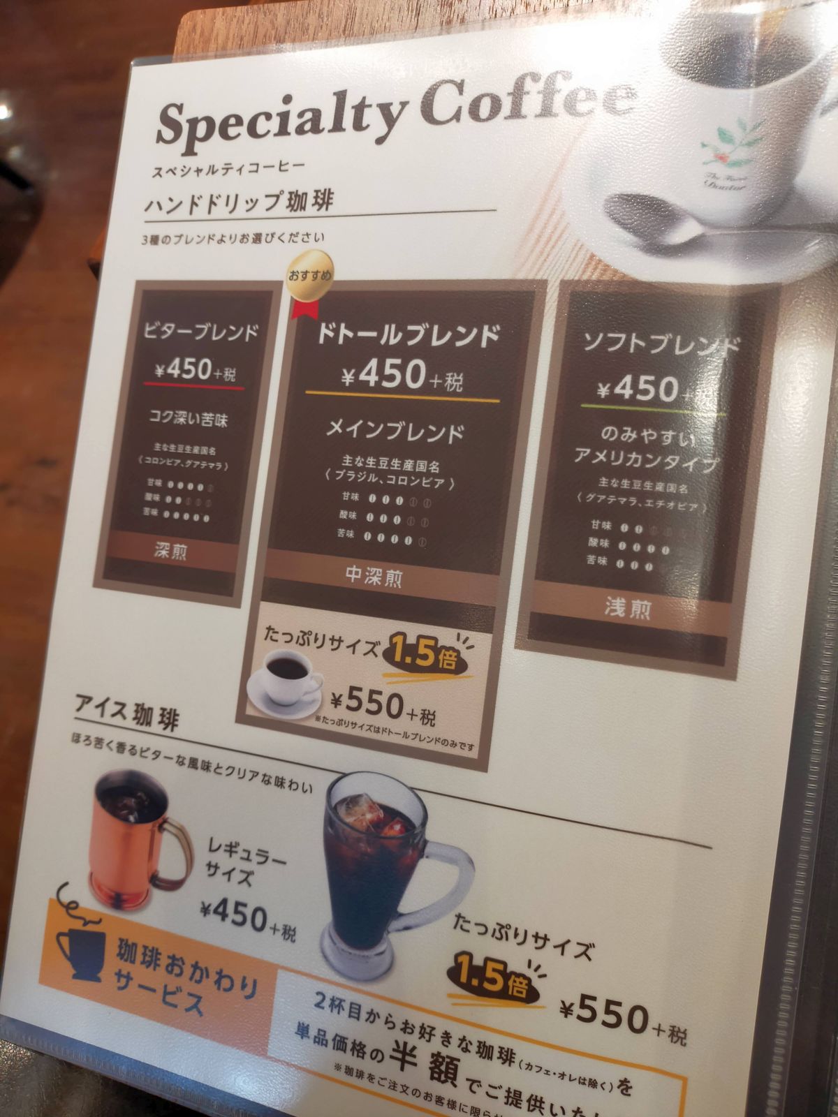 ハンドドリップコーヒー