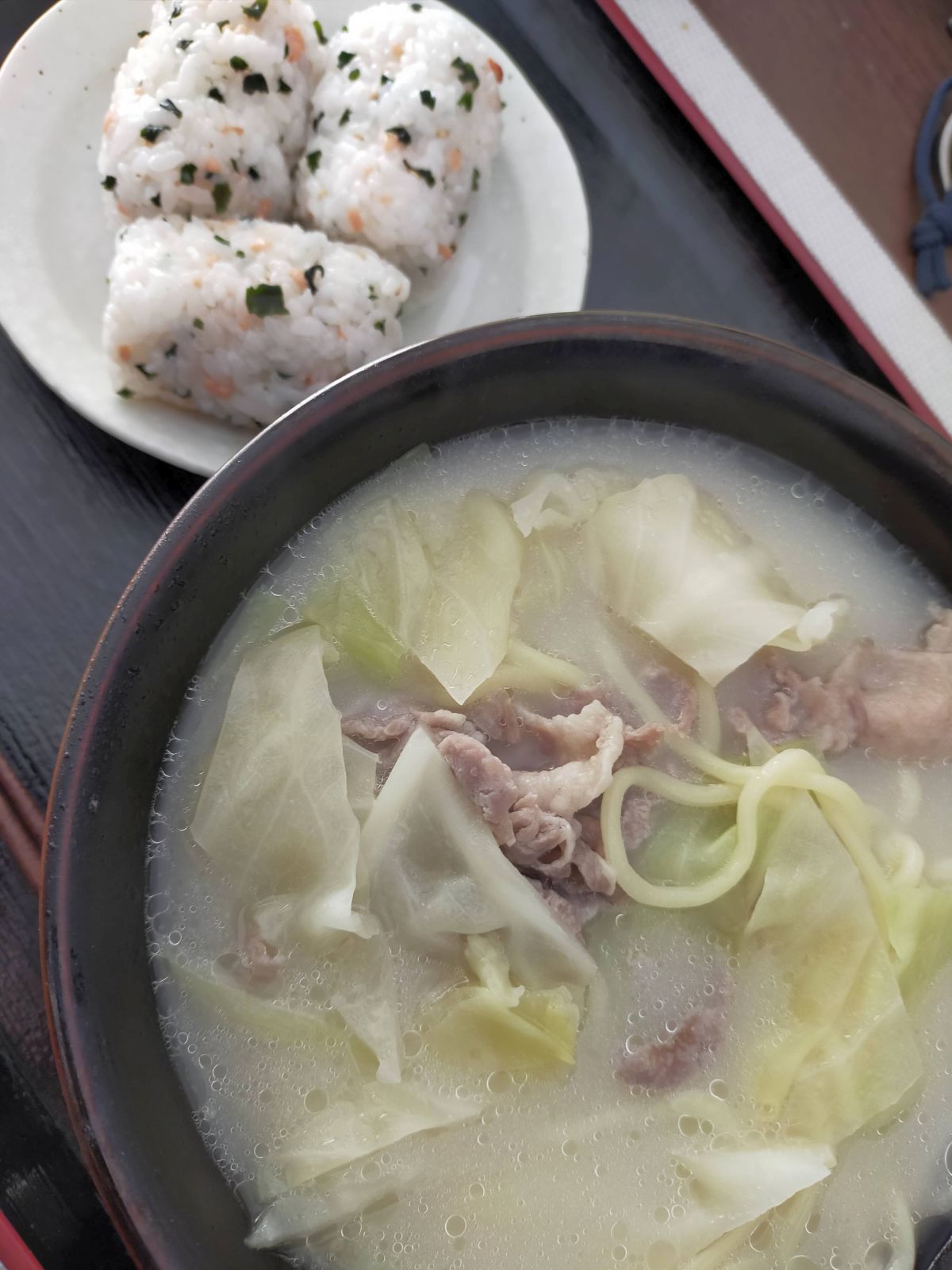 本日の朝食兼昼食