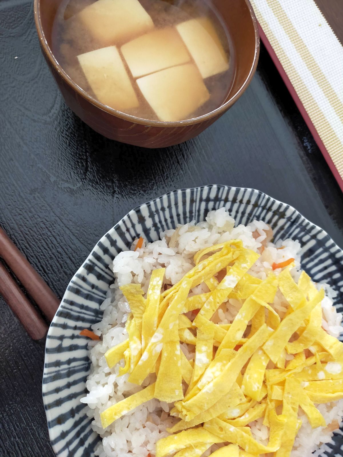 本日の朝食兼昼食