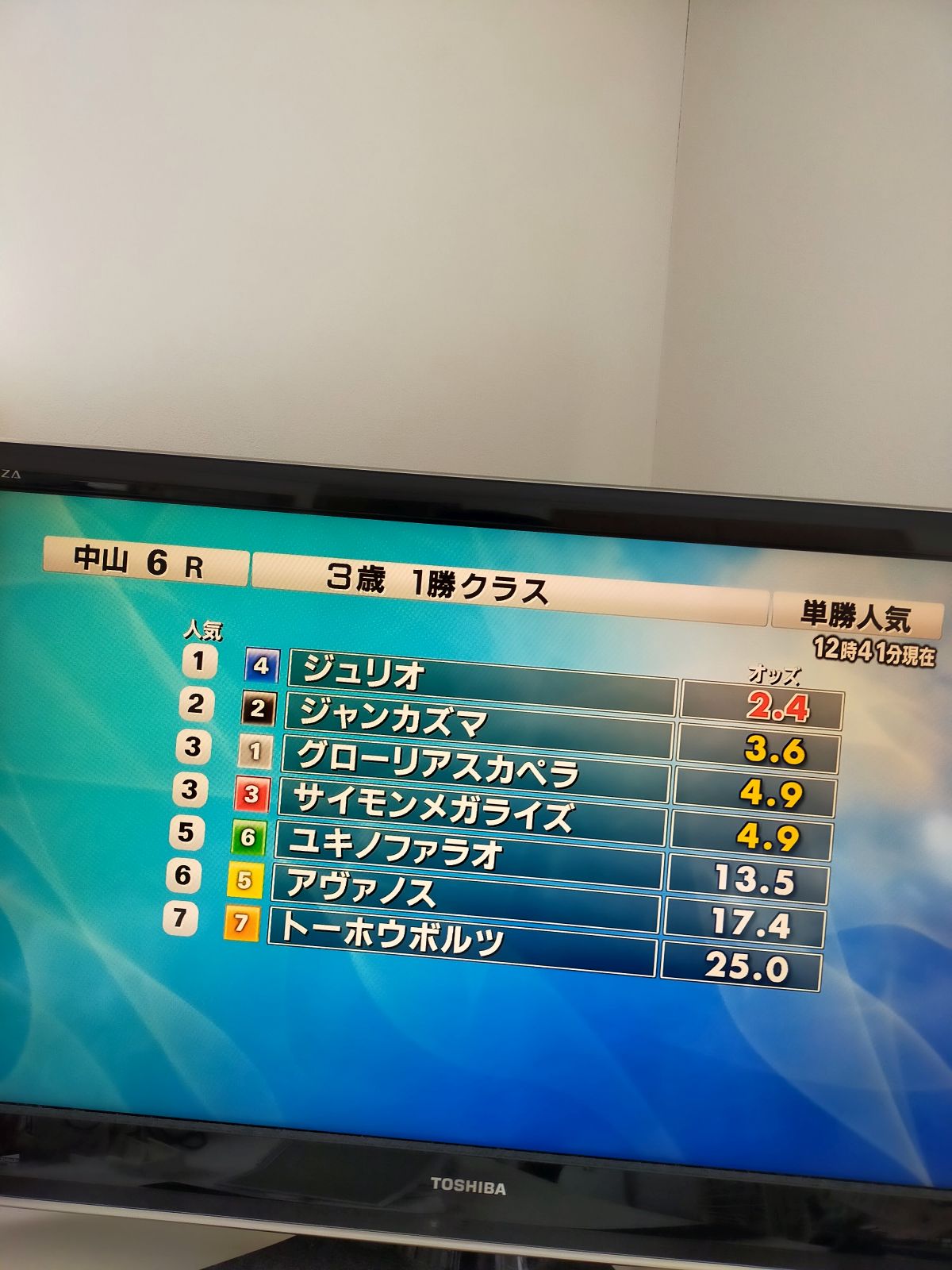 ７頭立てレース