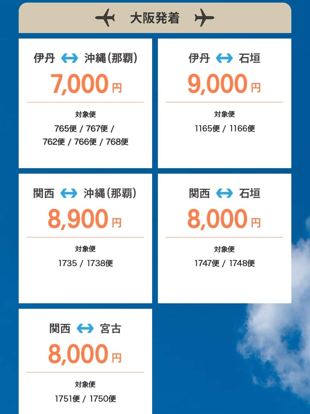 沖縄便のお値段