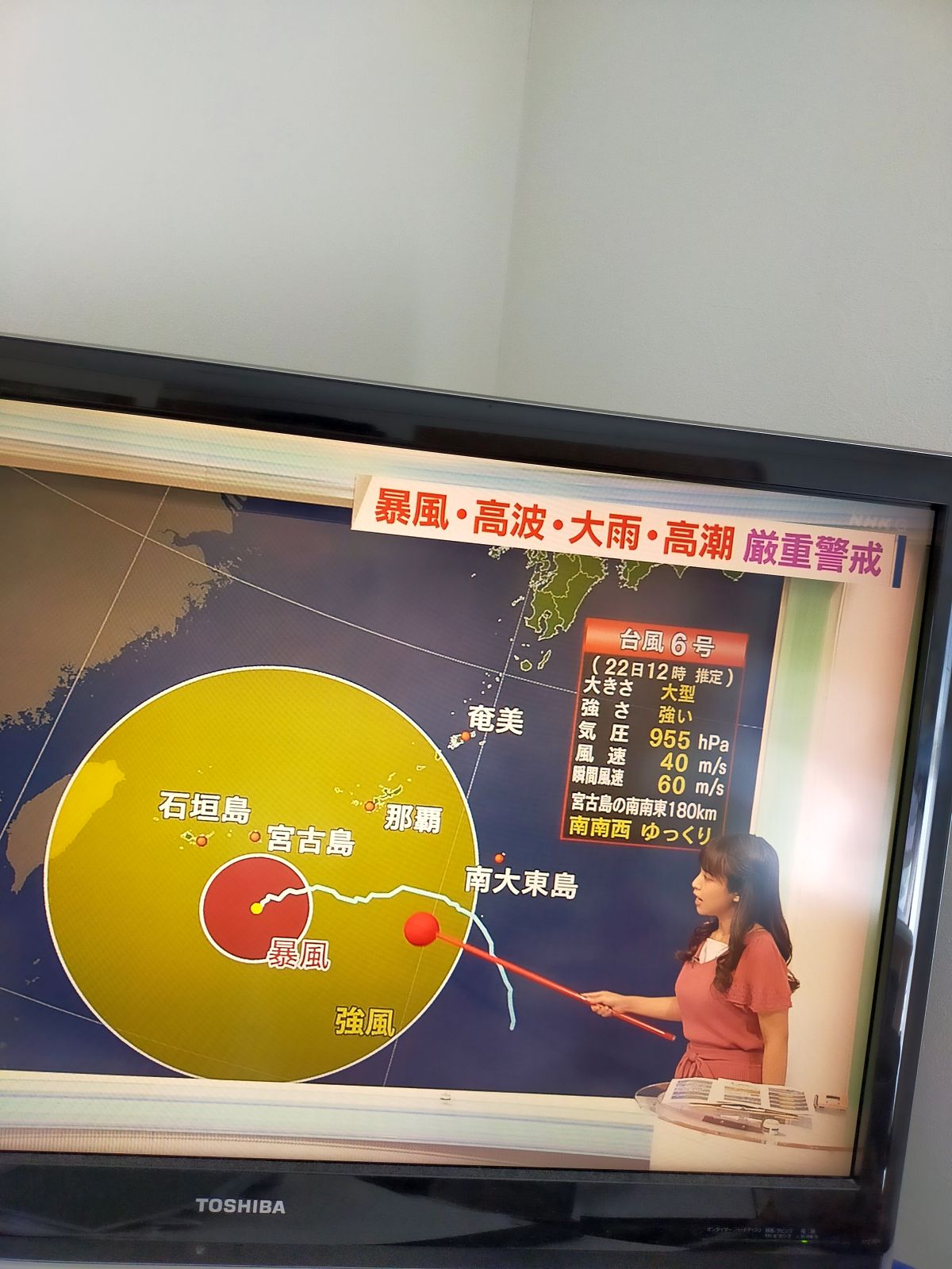 台風の位置