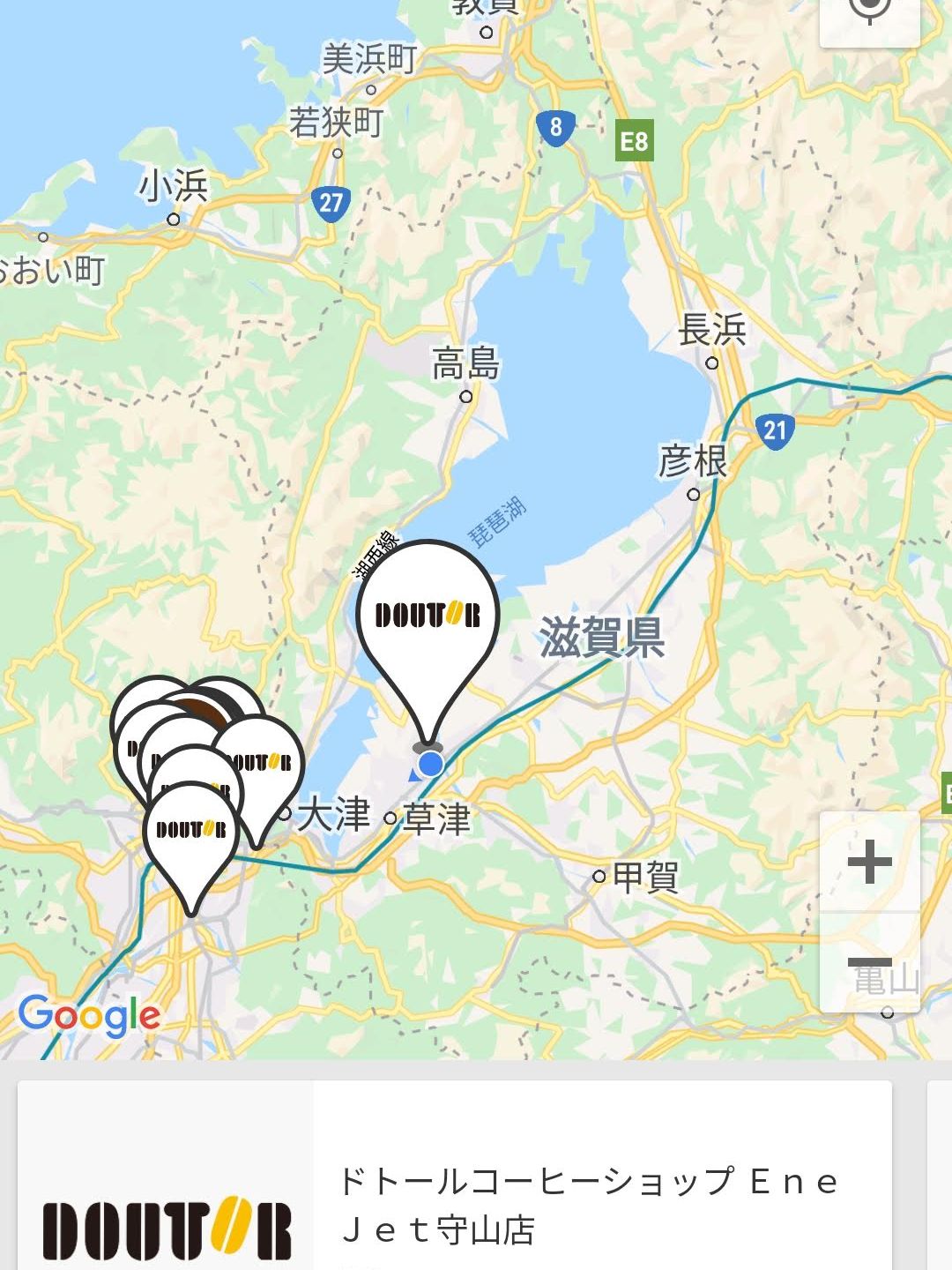 滋賀県のドトール