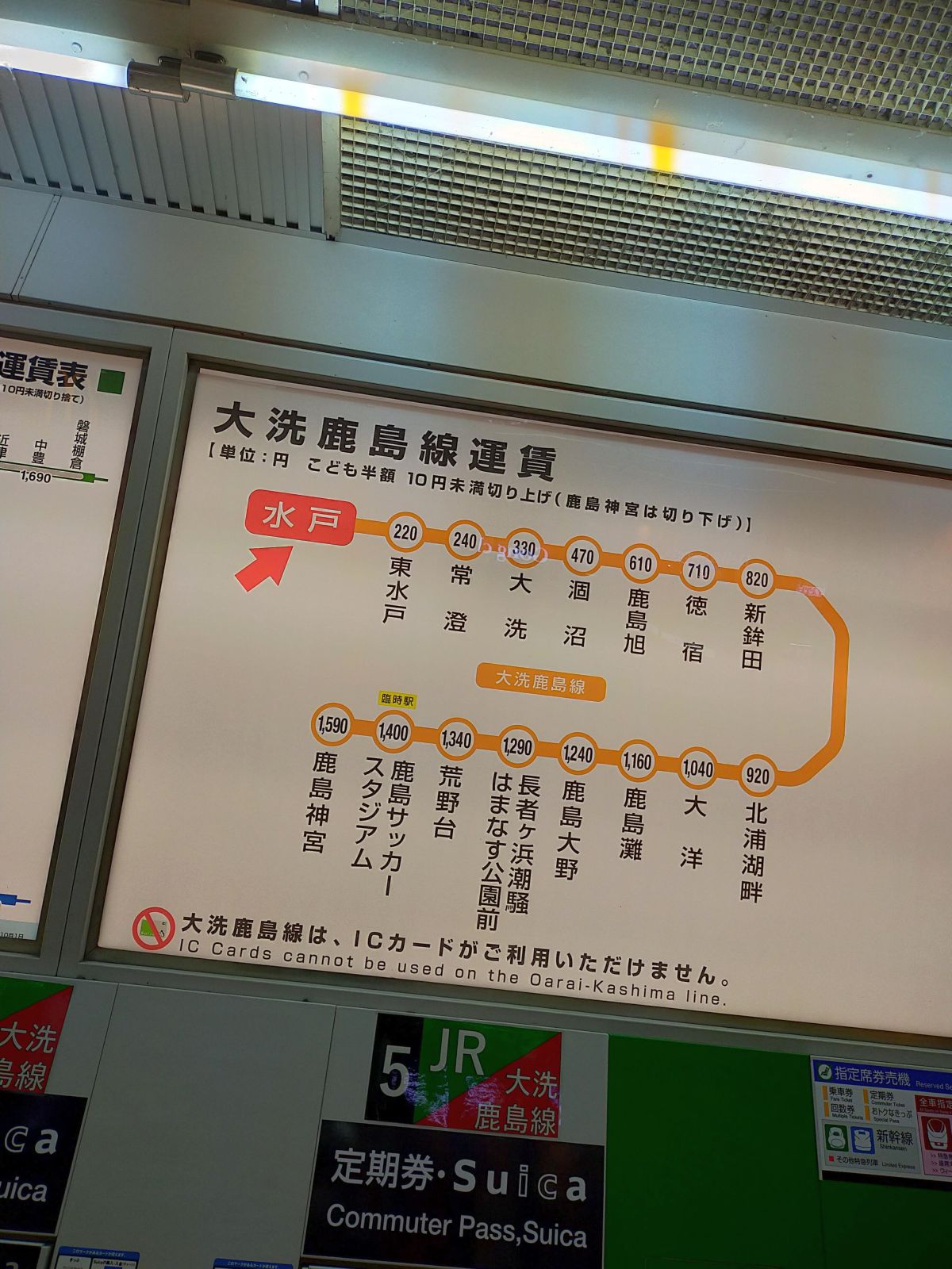 大洗鹿島線運賃