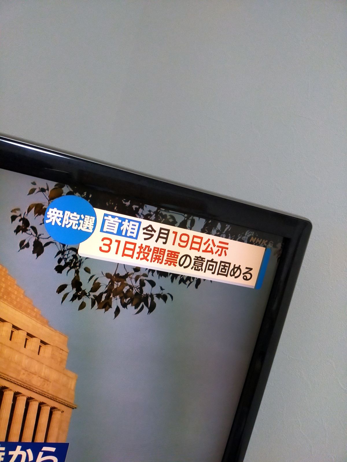 衆院選公示日