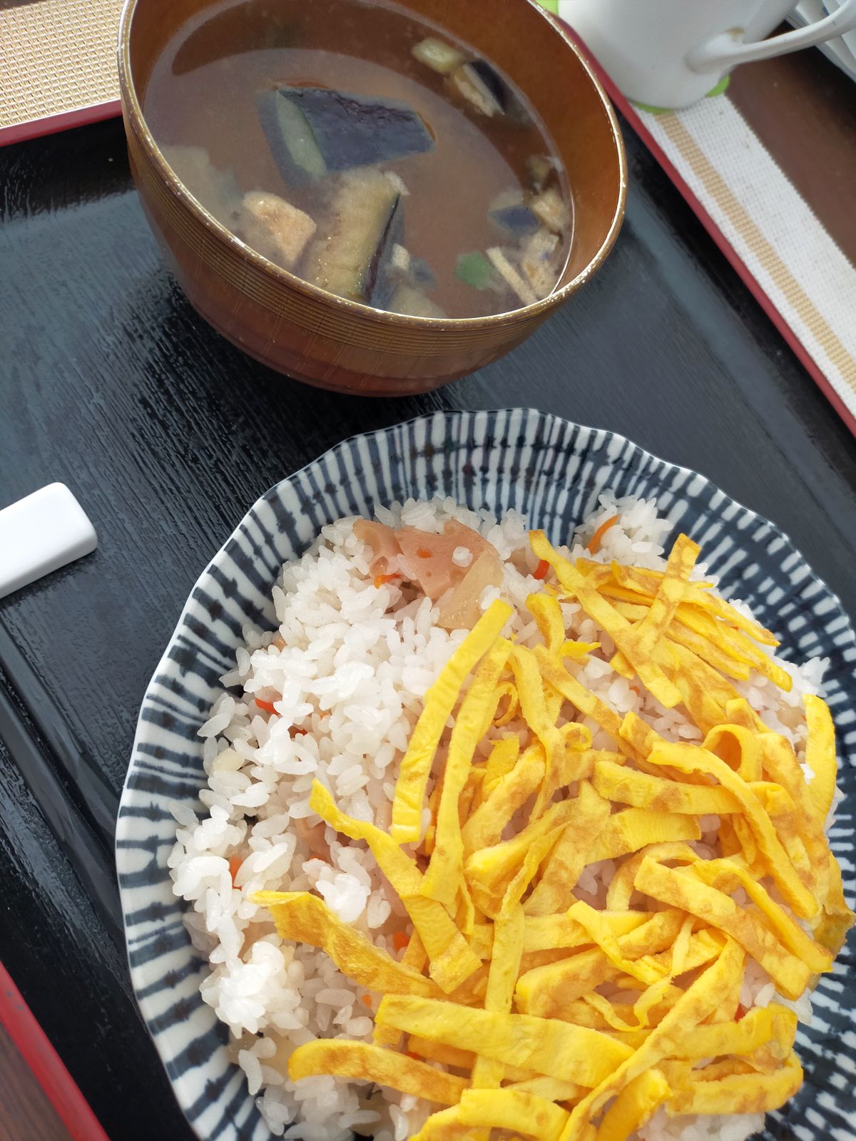 本日の朝食兼昼食