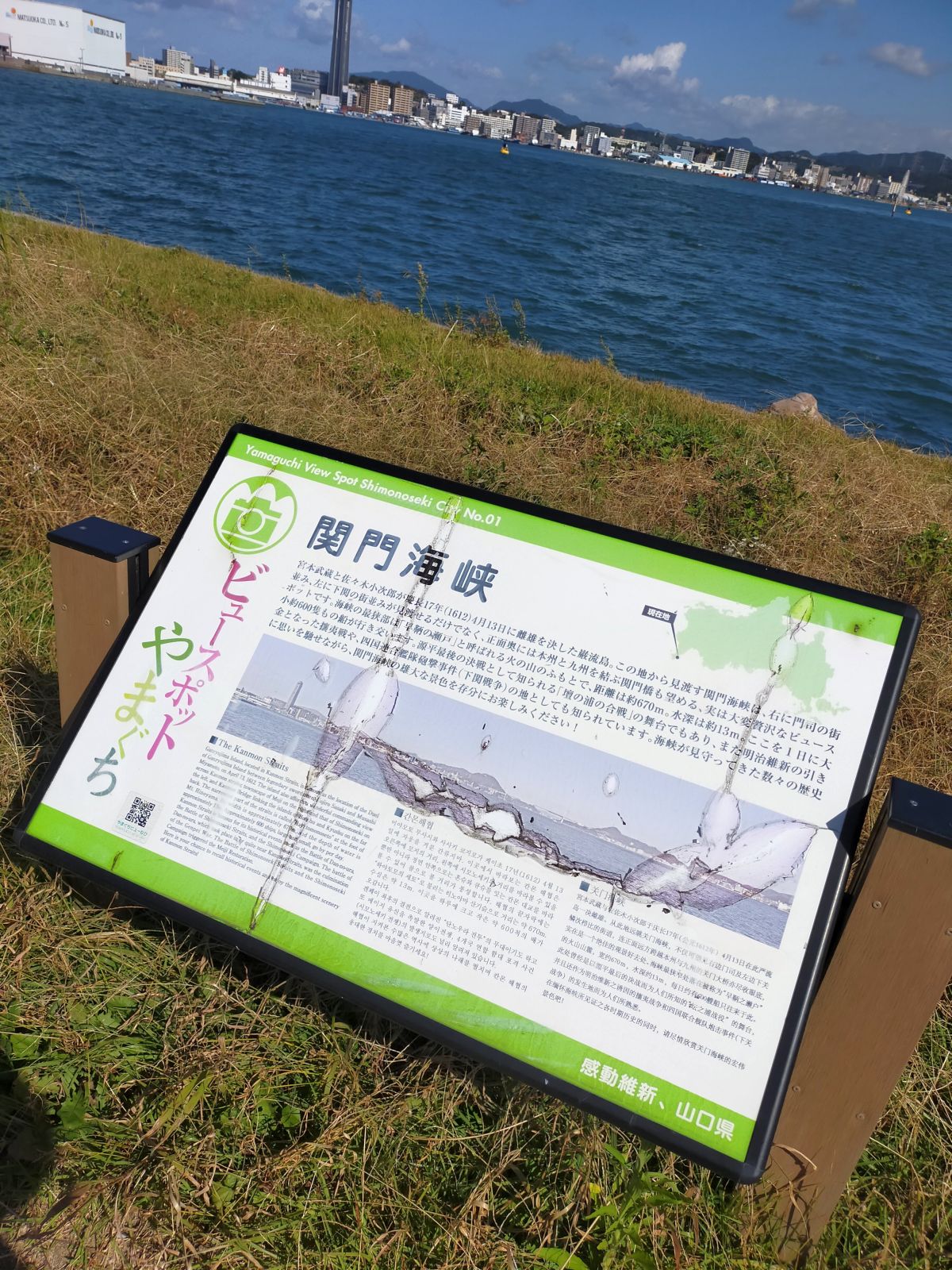 関門海峡の説明文