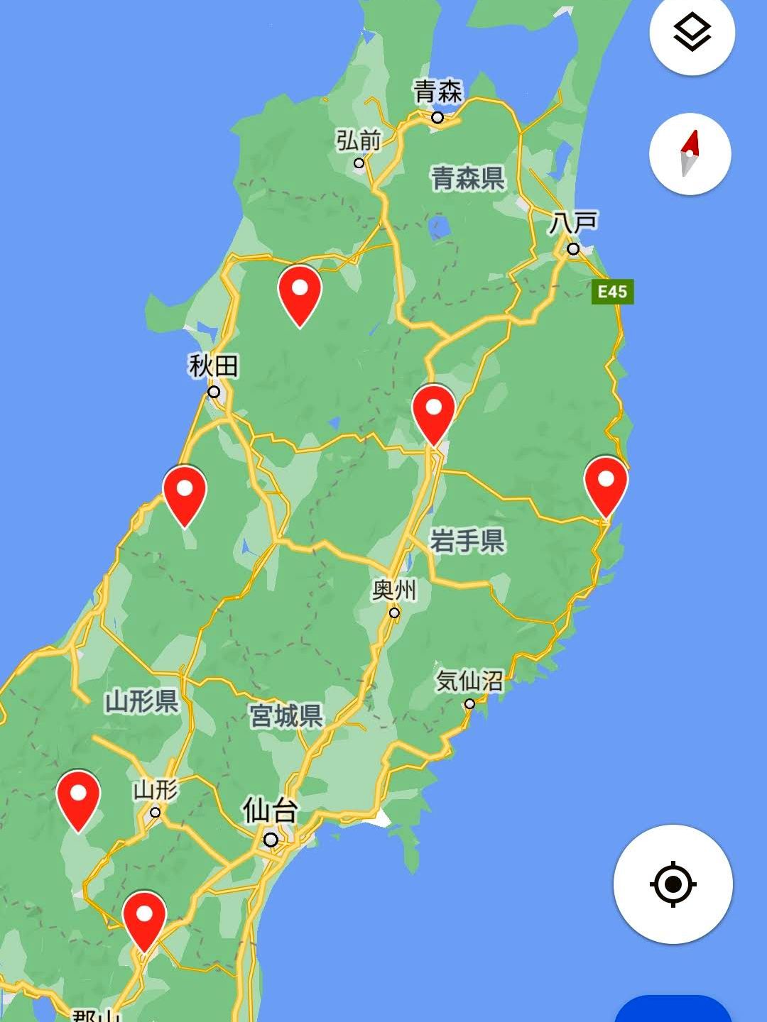 今回の目的地案