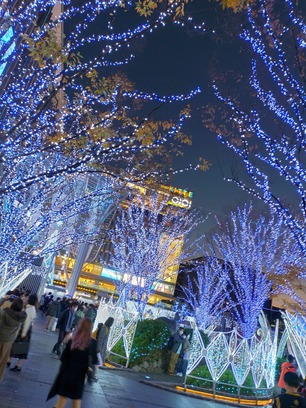 駅のイルミネーション