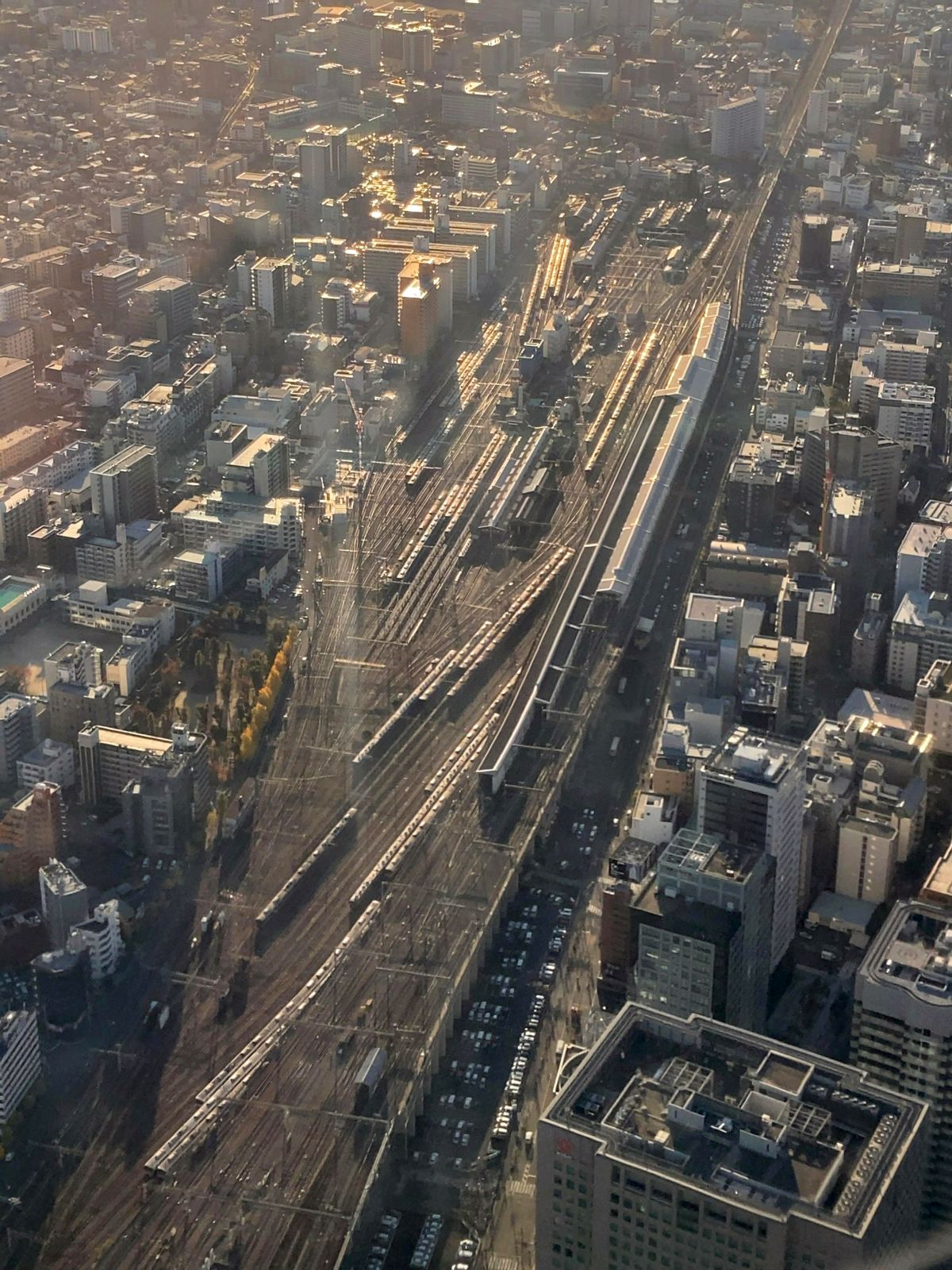 新大阪駅上空