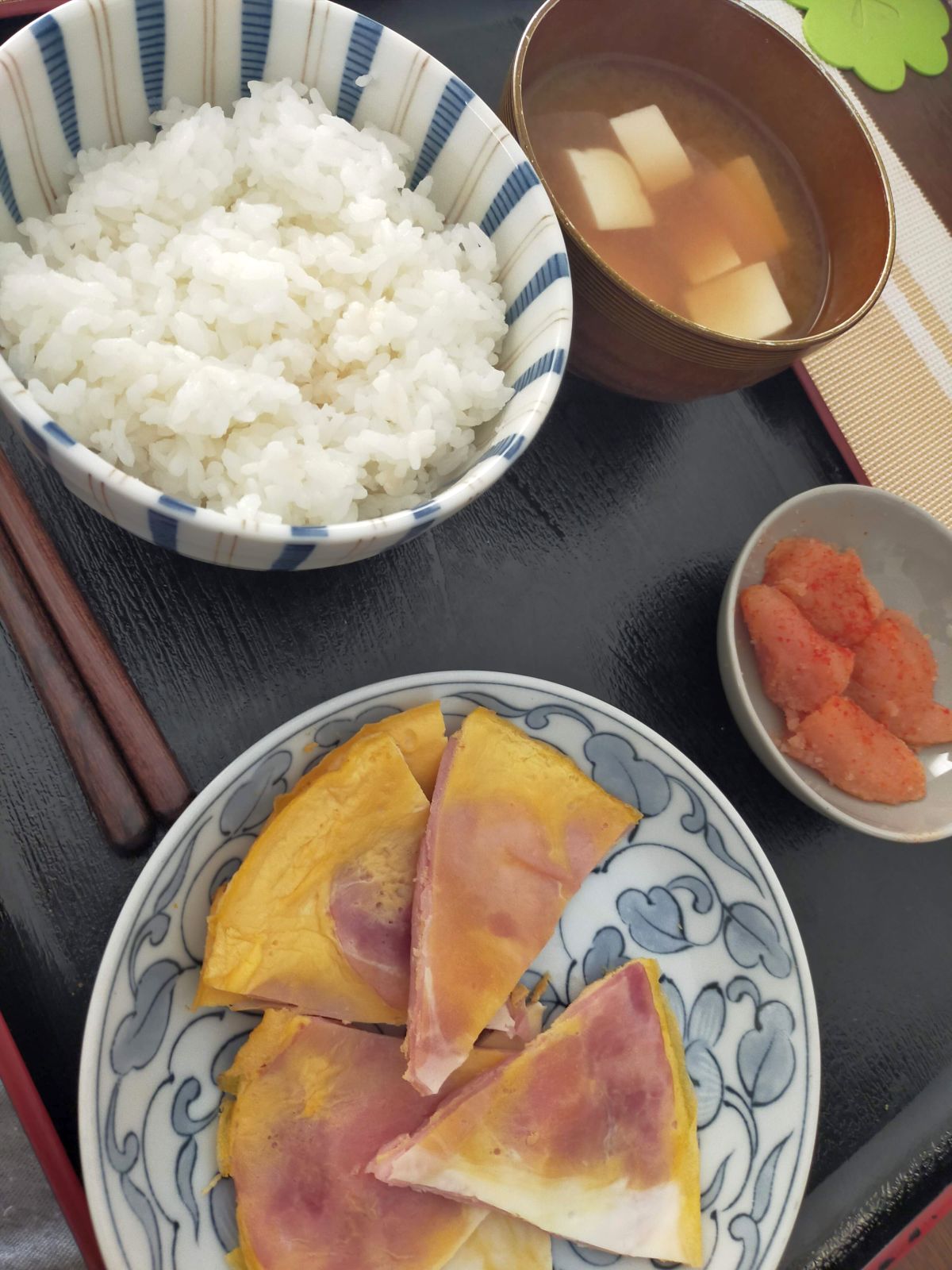 本日の朝食兼昼食