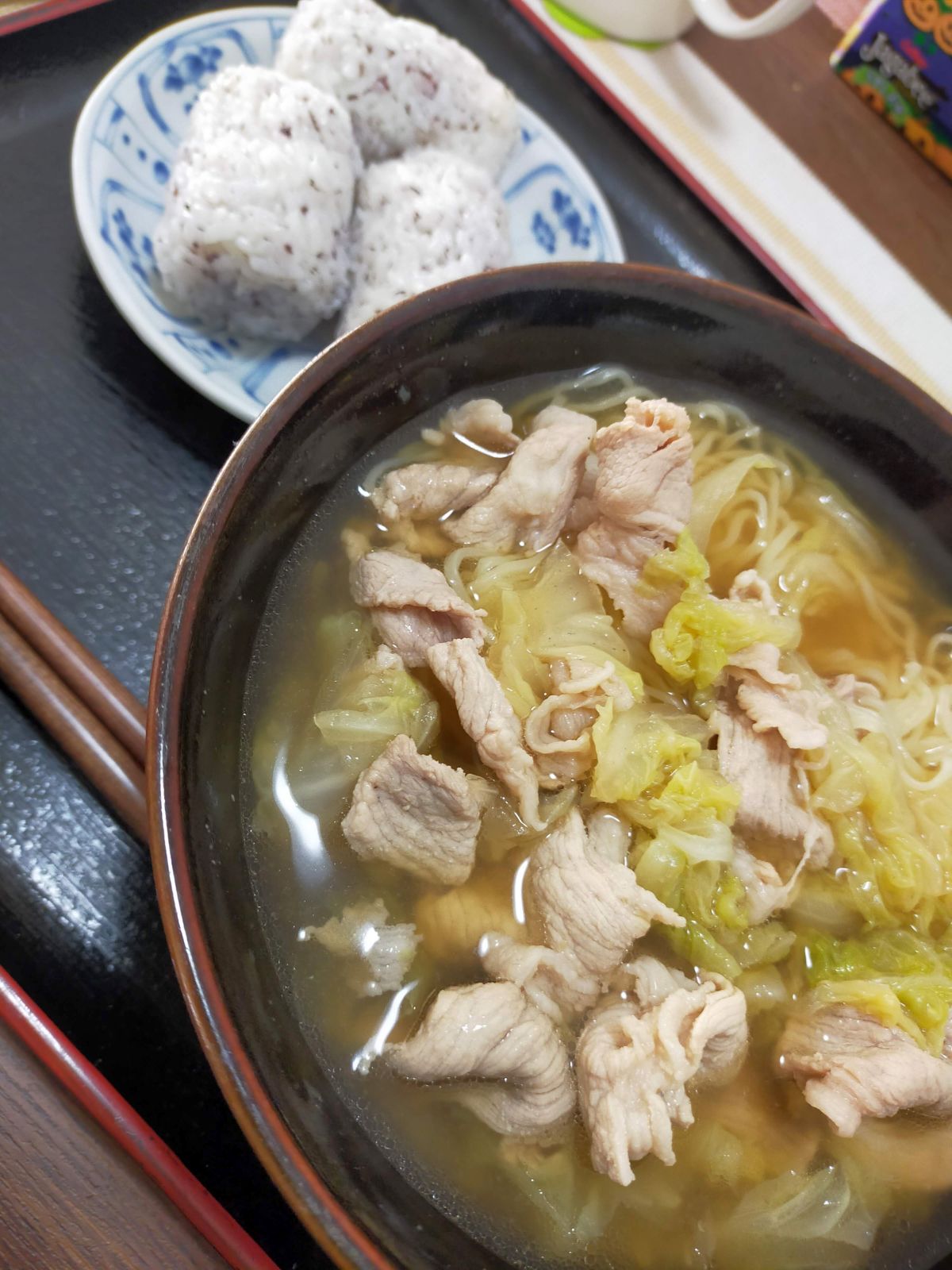 本日の朝食兼昼食