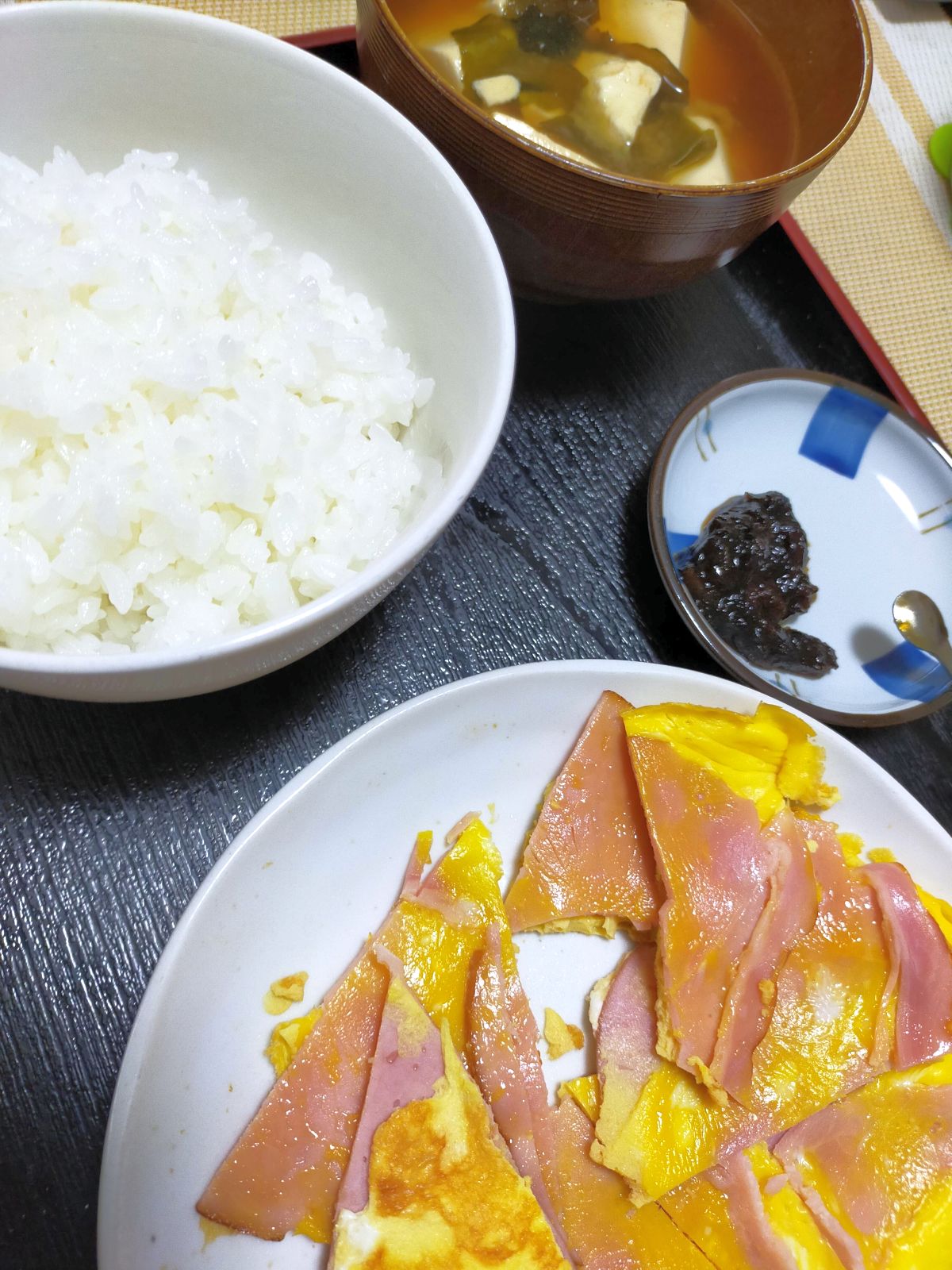 本日の朝食兼昼食