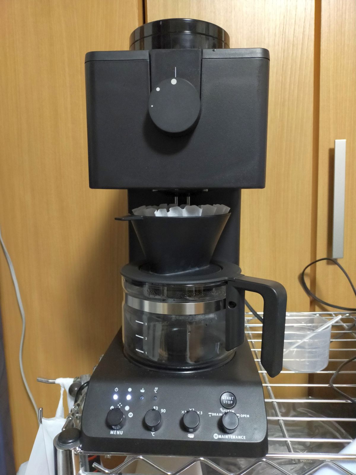 コーヒーメーカーの稼働