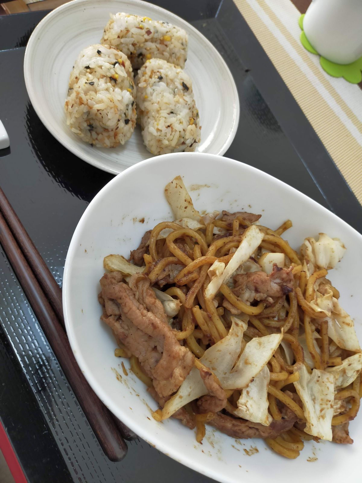 本日の朝食兼昼食