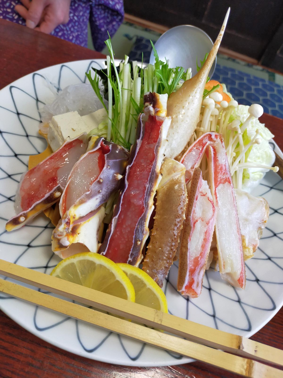 かにすきの準備