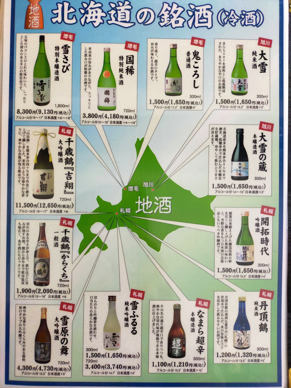 北海道の銘酒