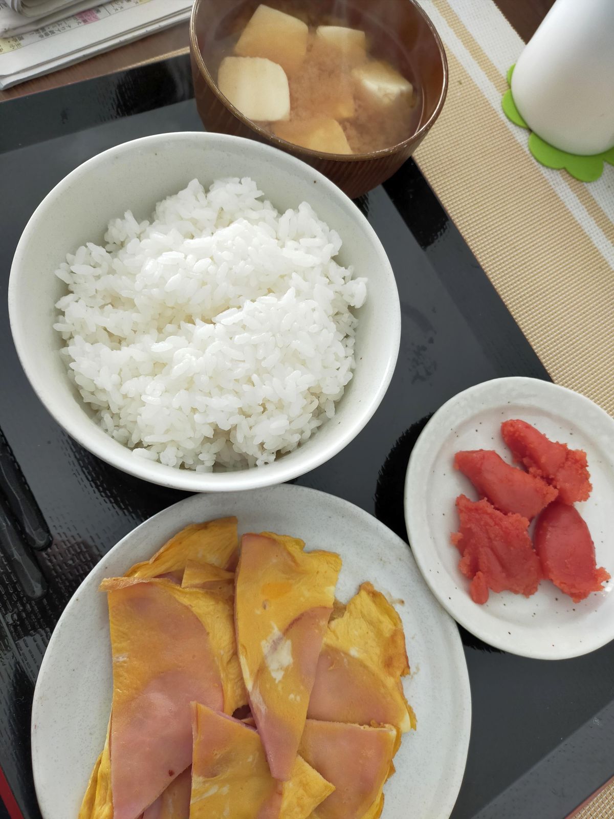 本日の朝食兼昼食