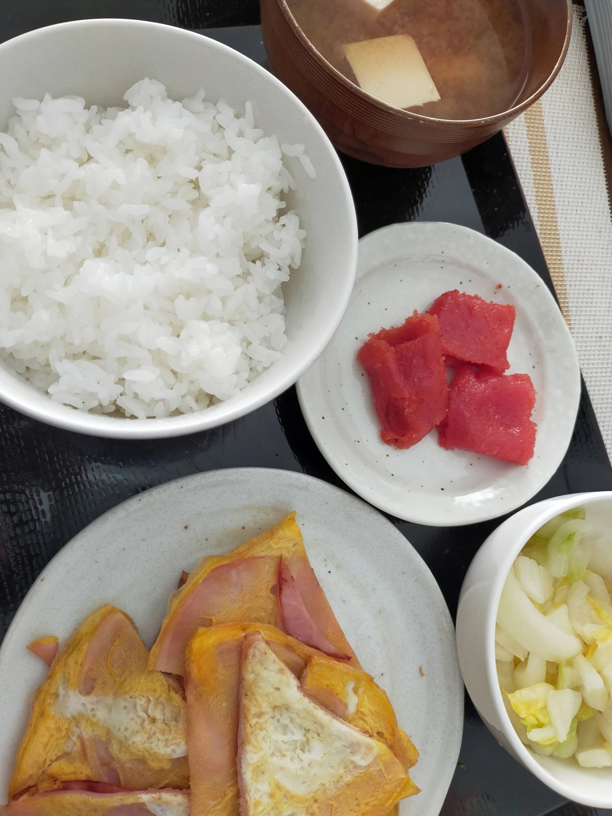 本日の朝食兼昼食