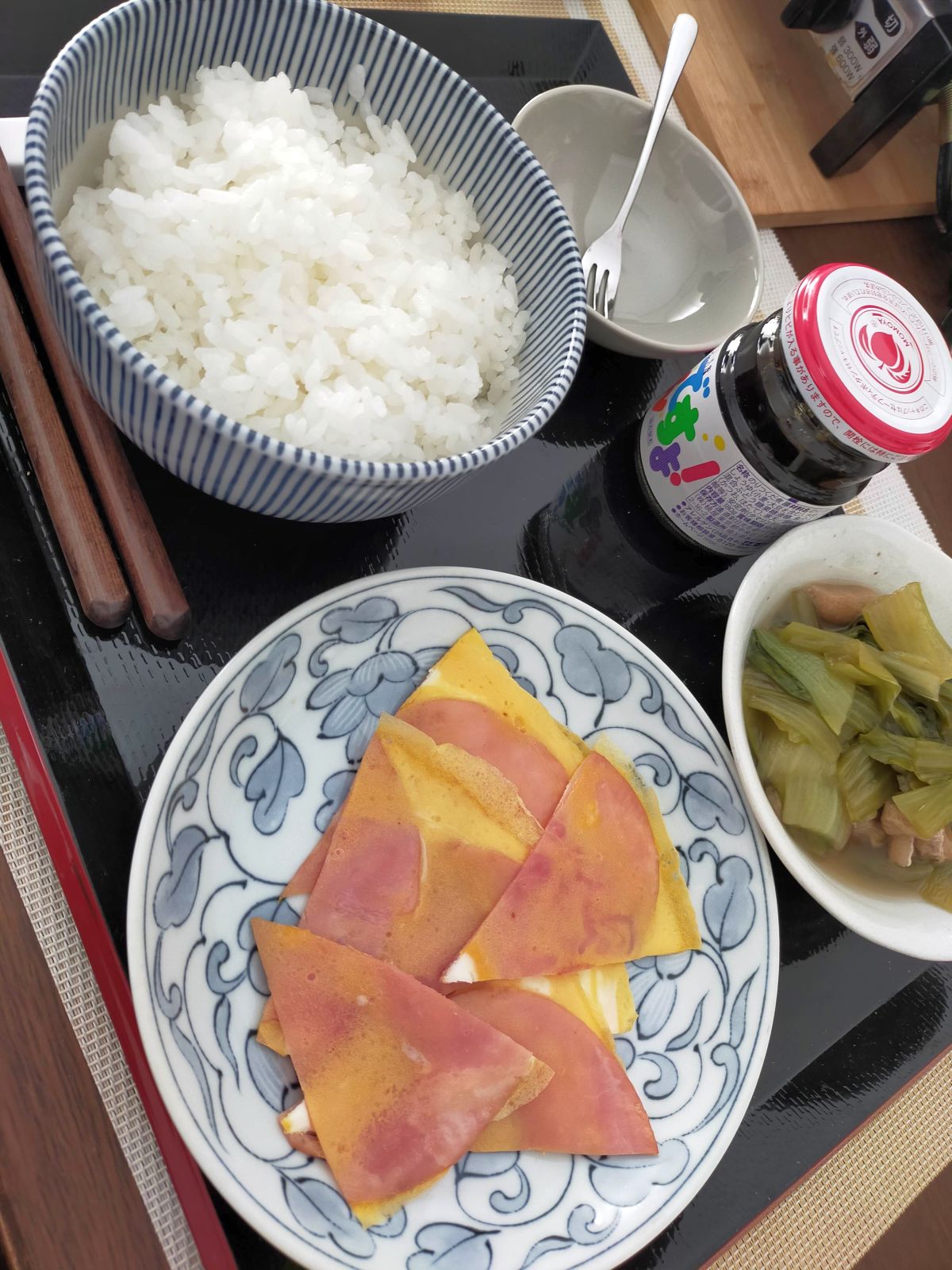 本日の朝食兼昼食