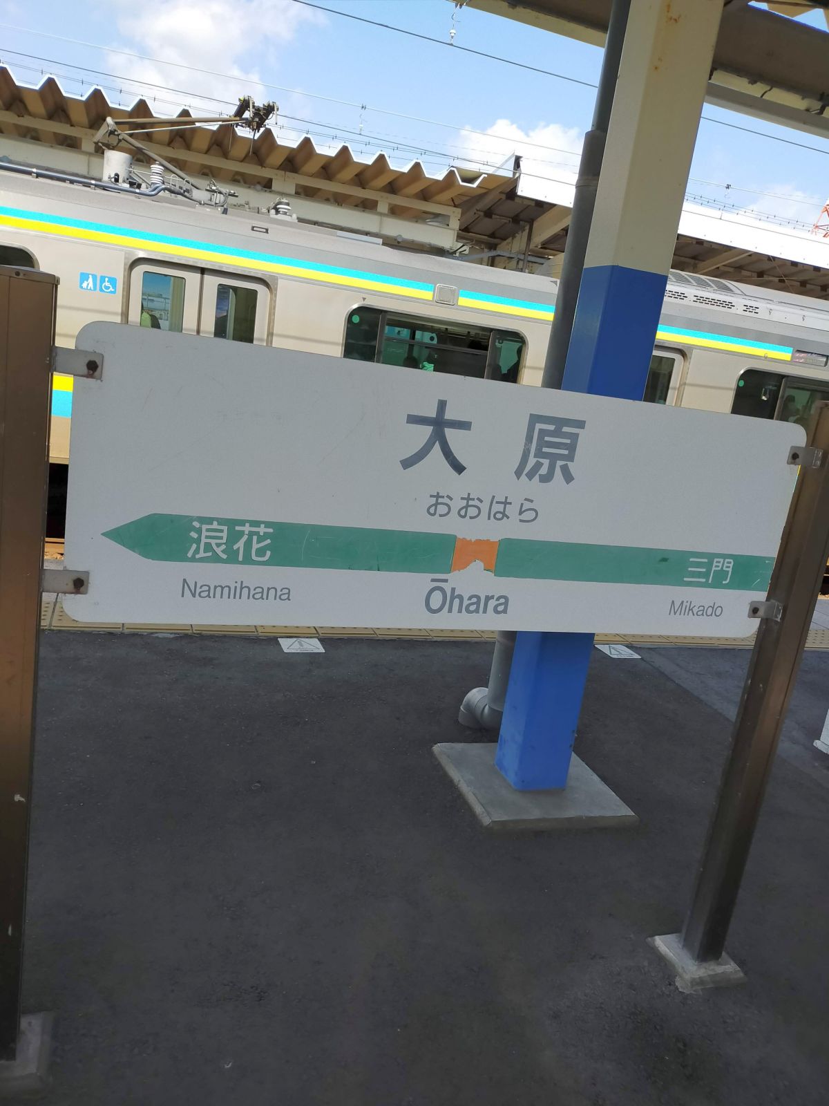 大原駅着