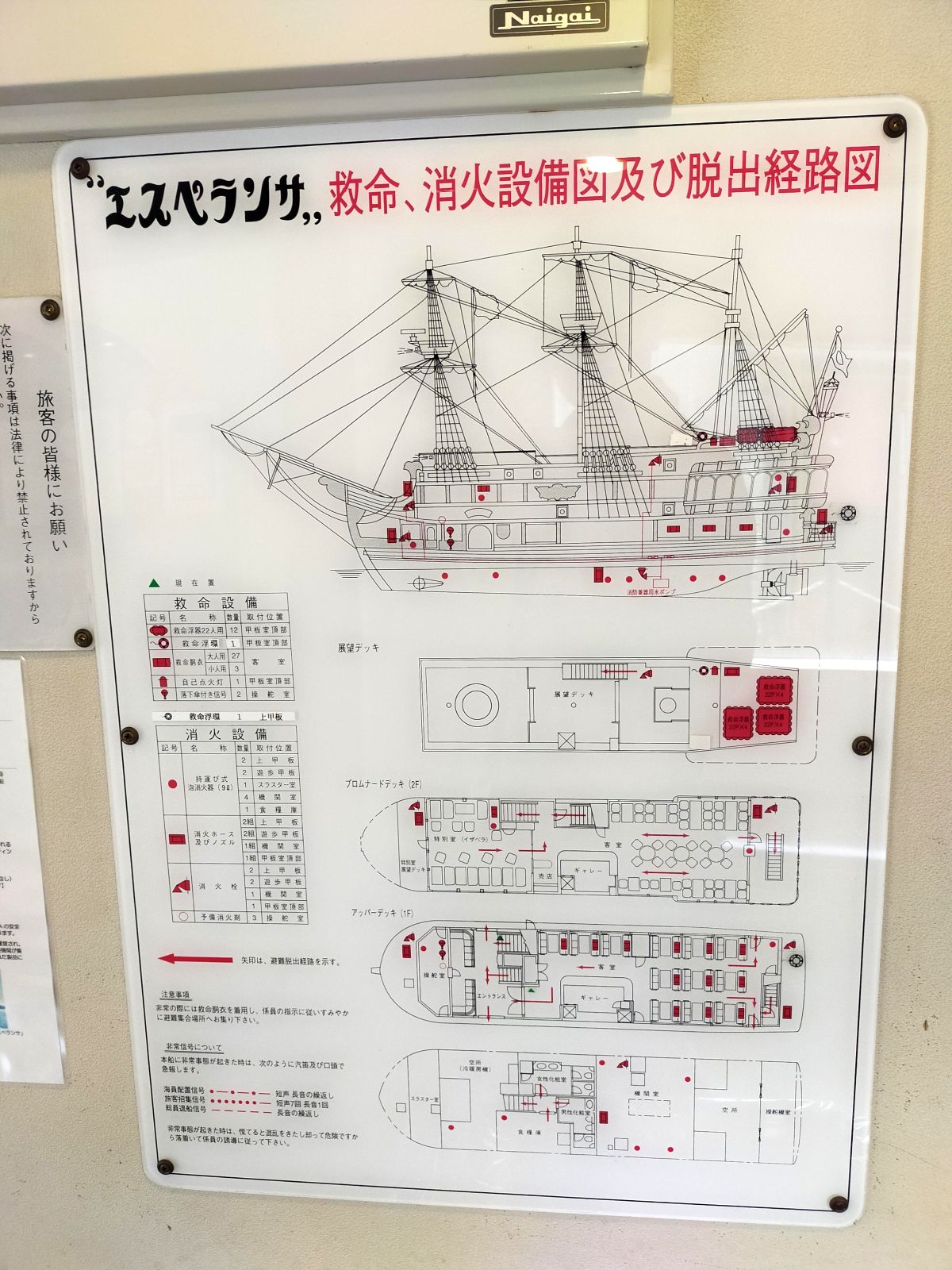 脱出経路図の確認