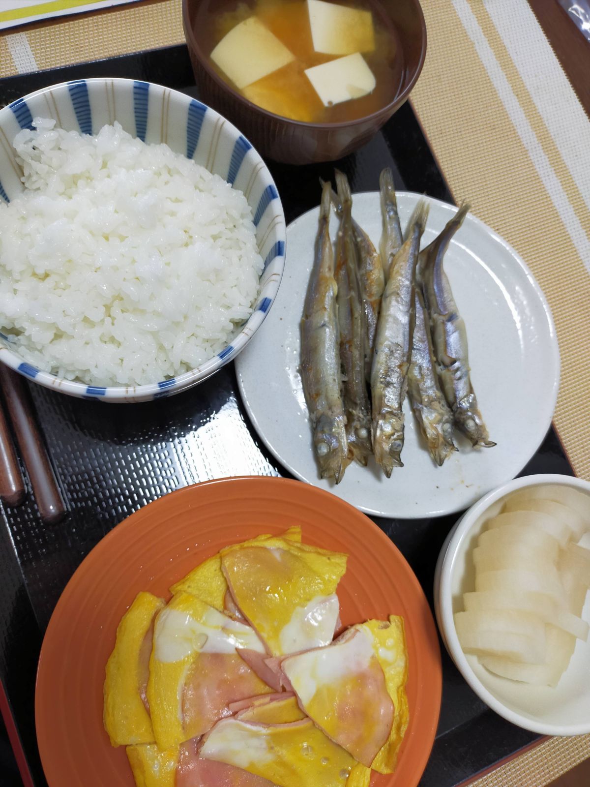 本日の朝食兼昼食