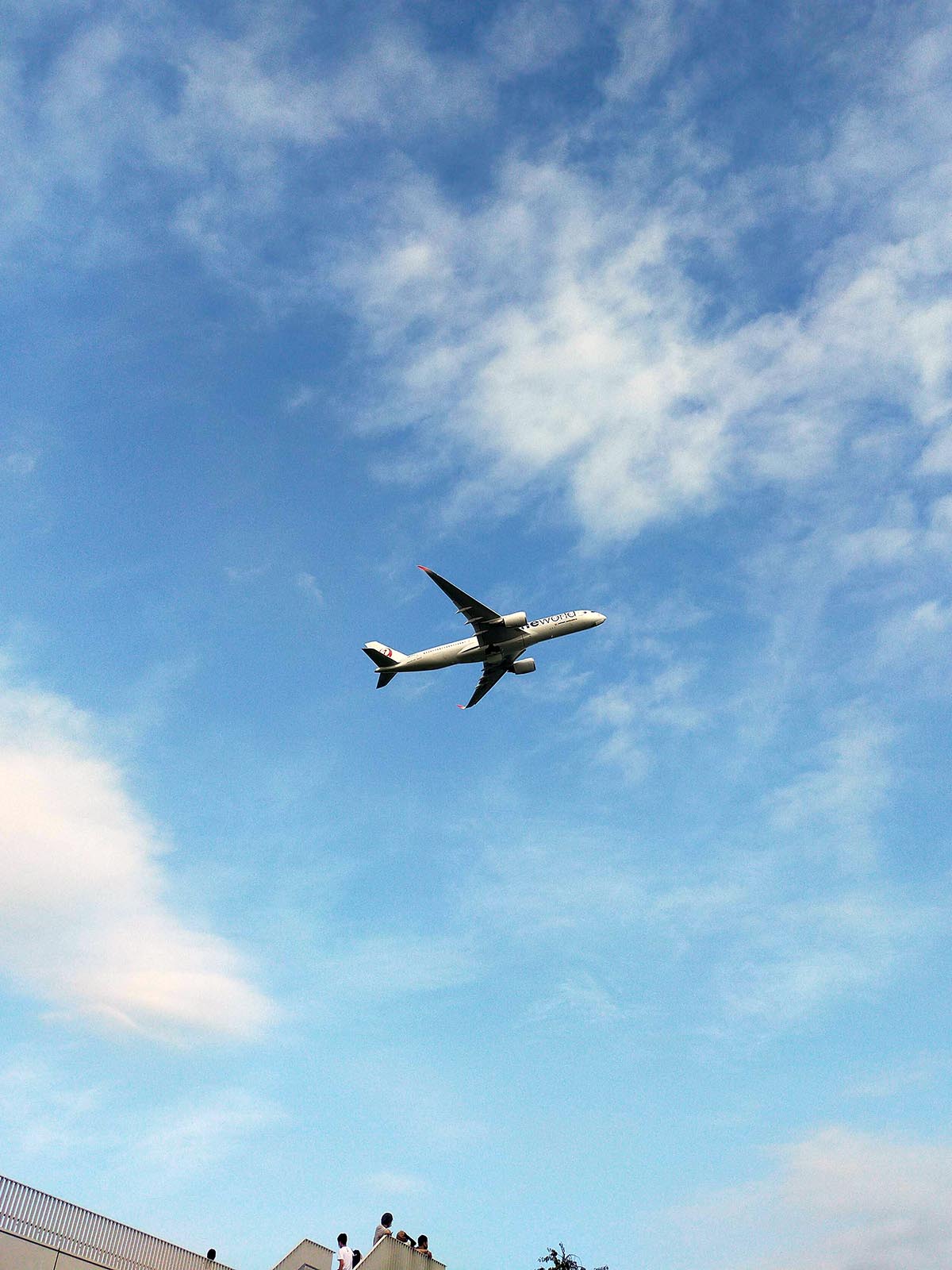 飛行機の撮影