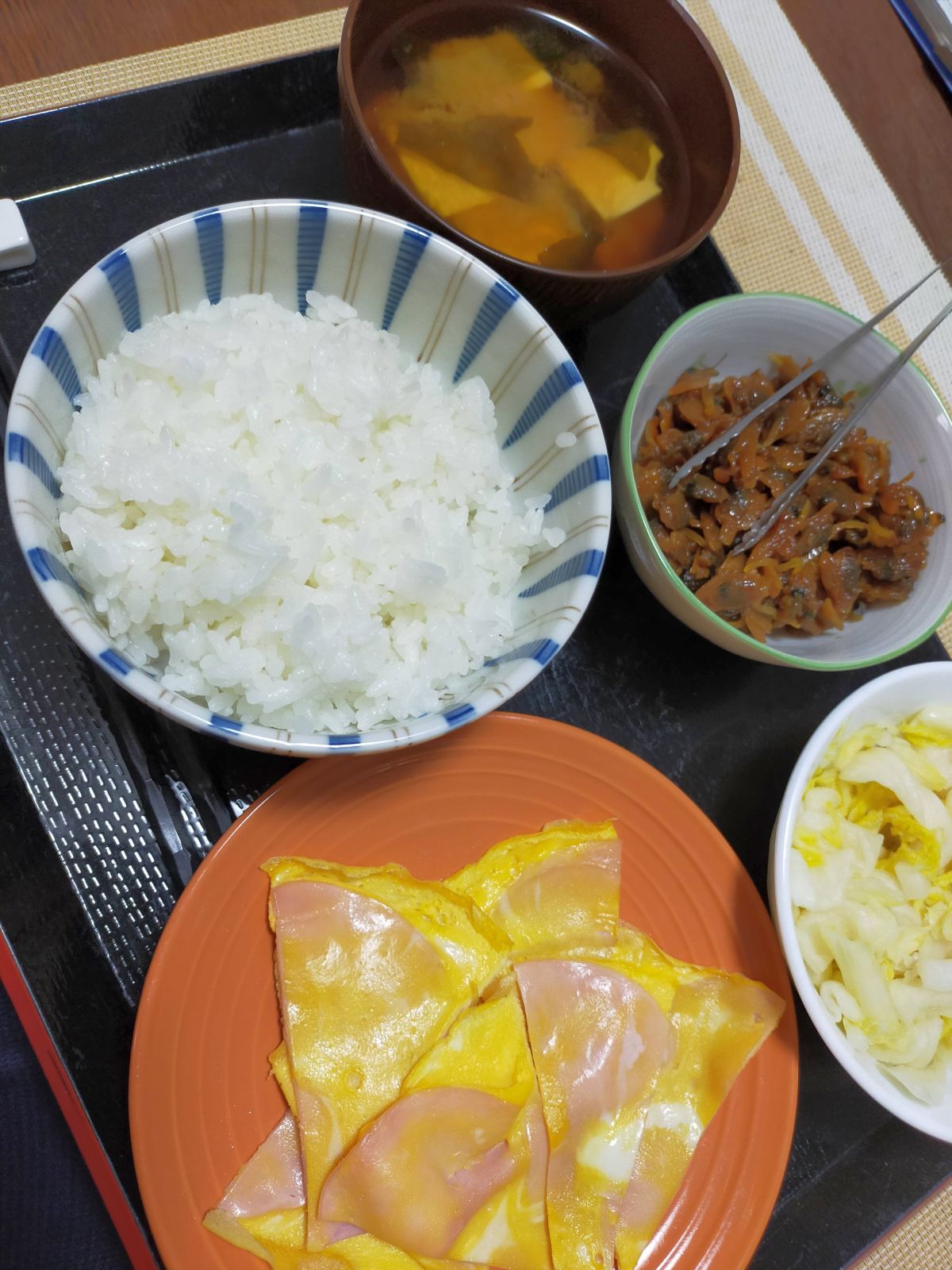 本日の朝食兼昼食