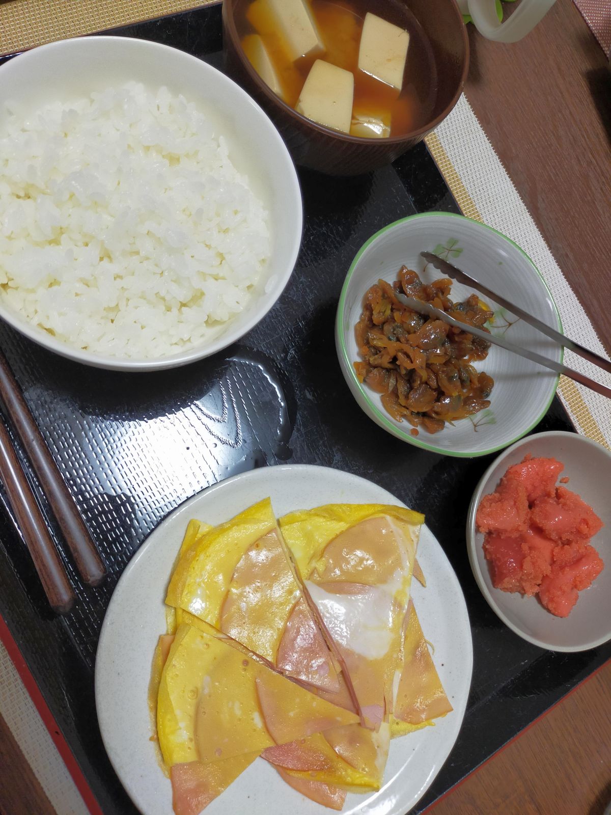 本日の朝食兼昼食