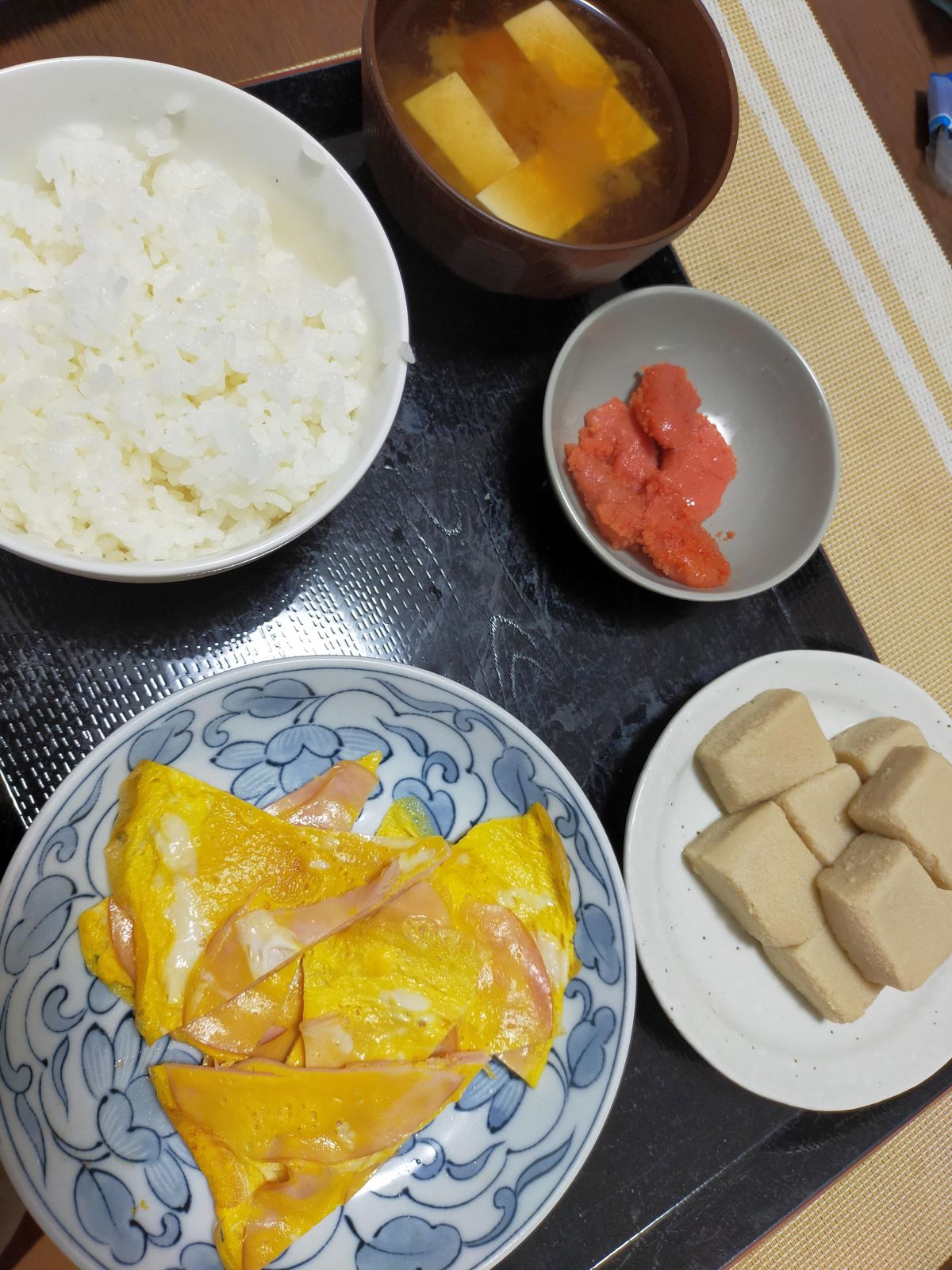 本日の朝食兼昼食