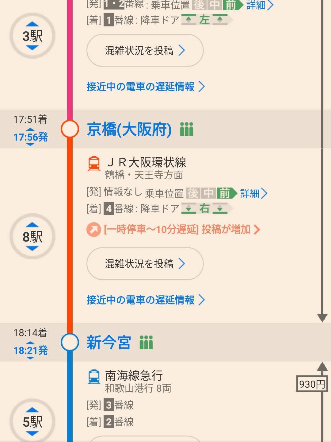 新今宮から南海
