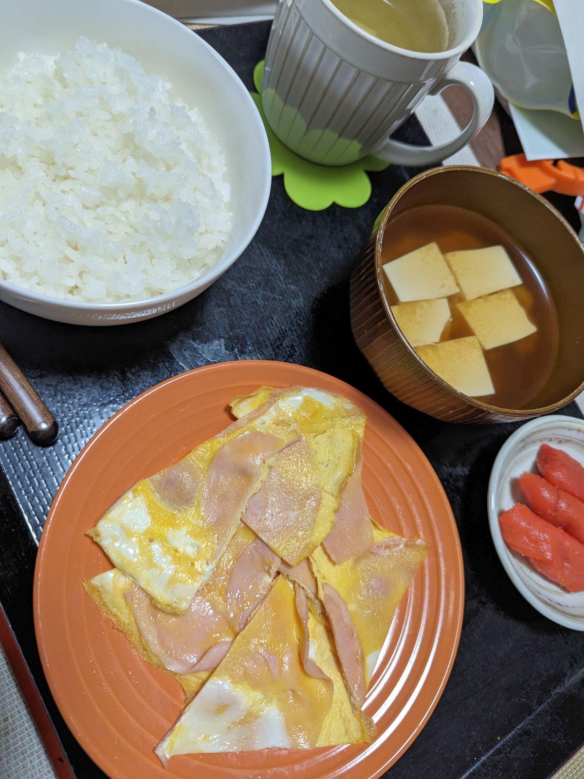 本日の朝食兼昼食