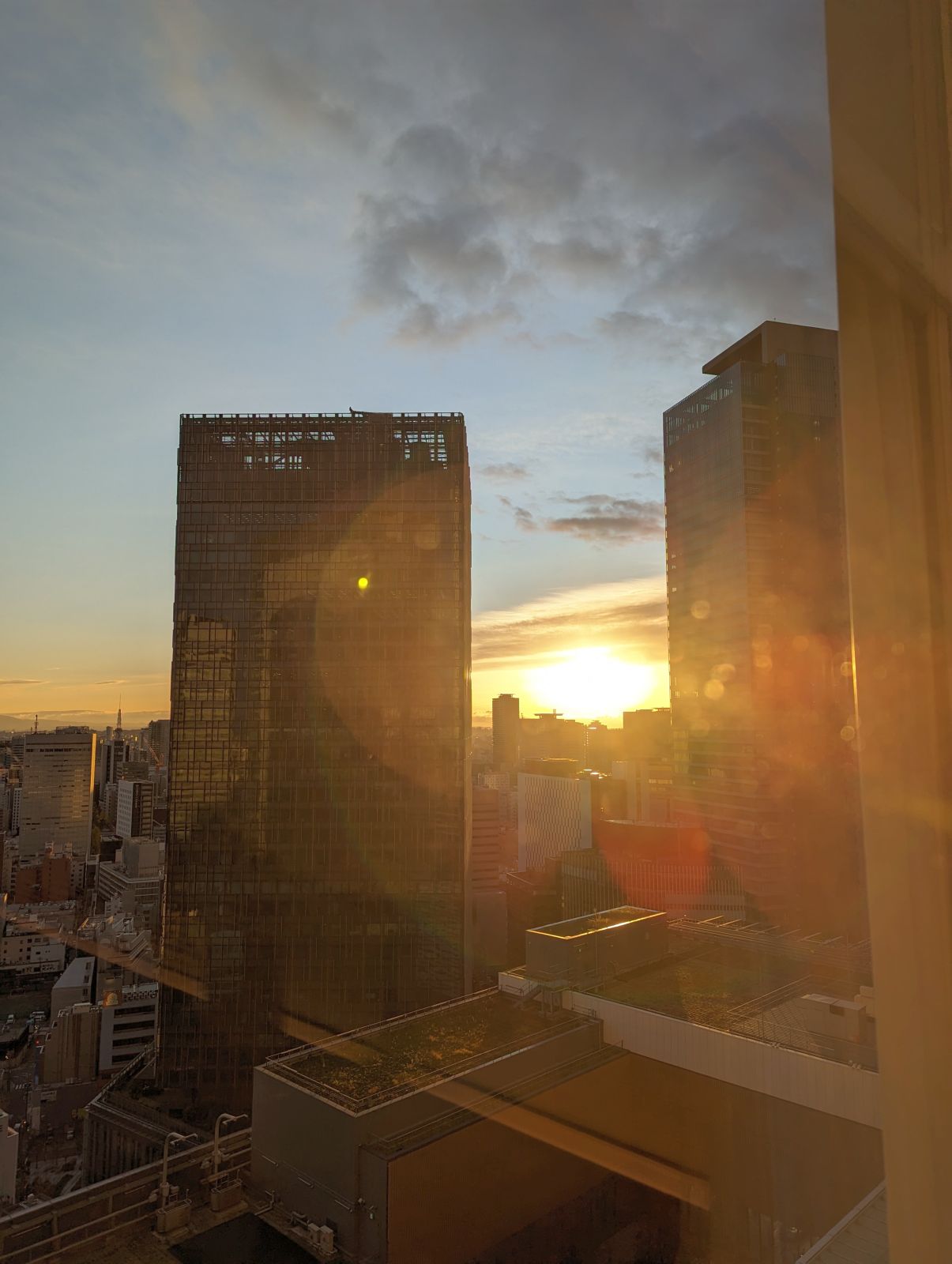 日の出の風景